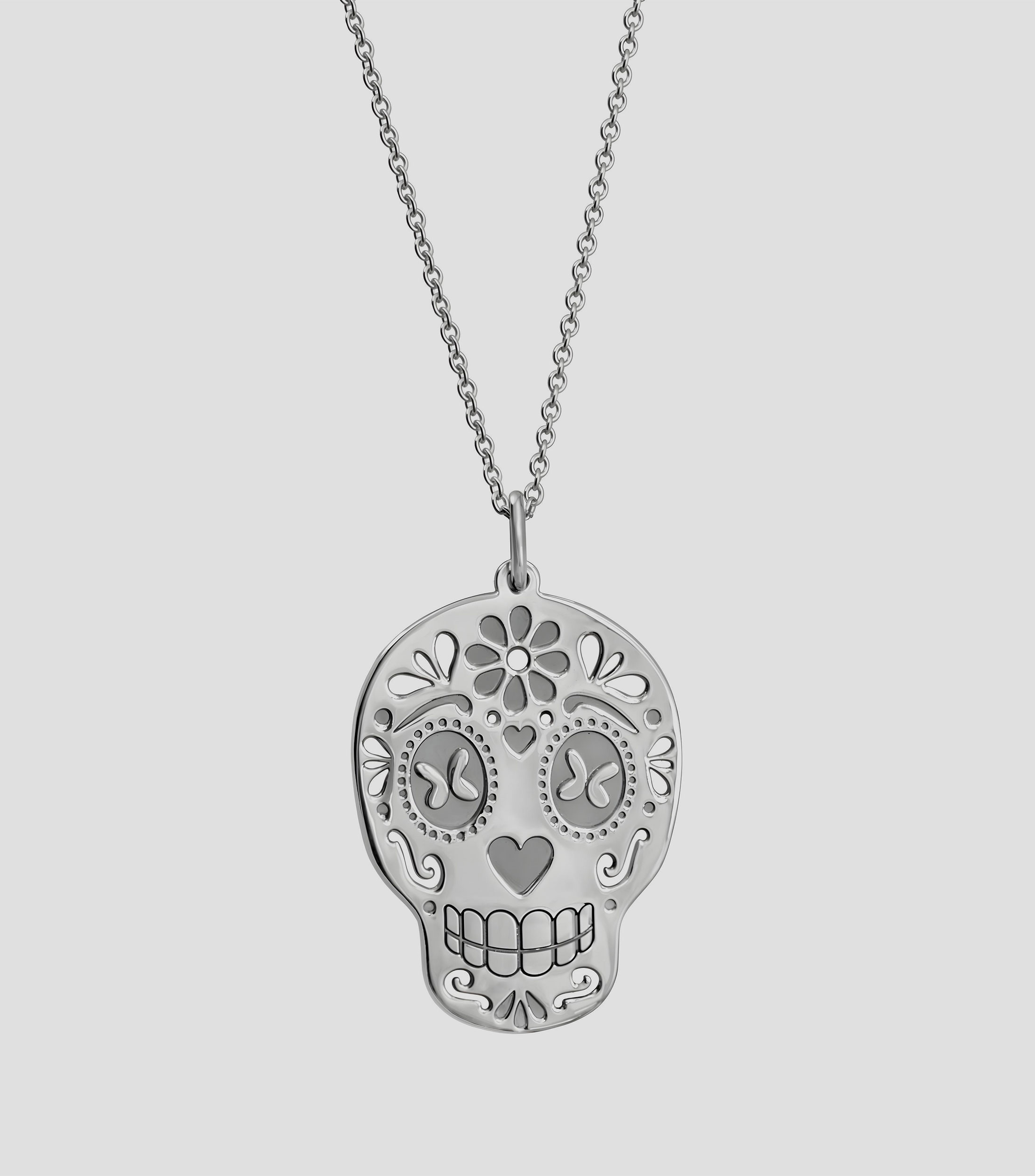 Dije con cadena en plata .925 Calaverita Mexicanizada Mujer