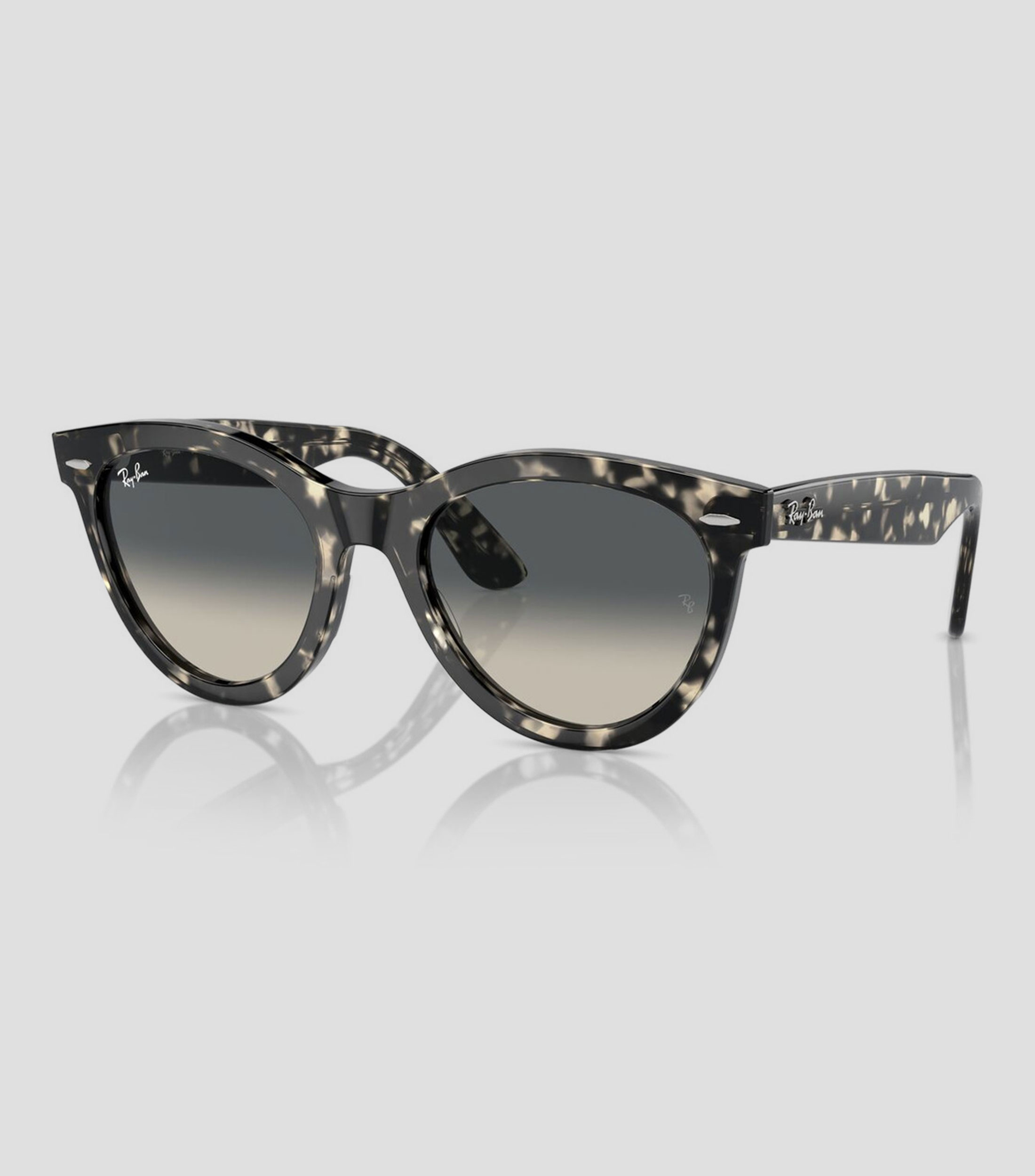 Lentes de sol redondos Wayfarer Way havana gris Unisex