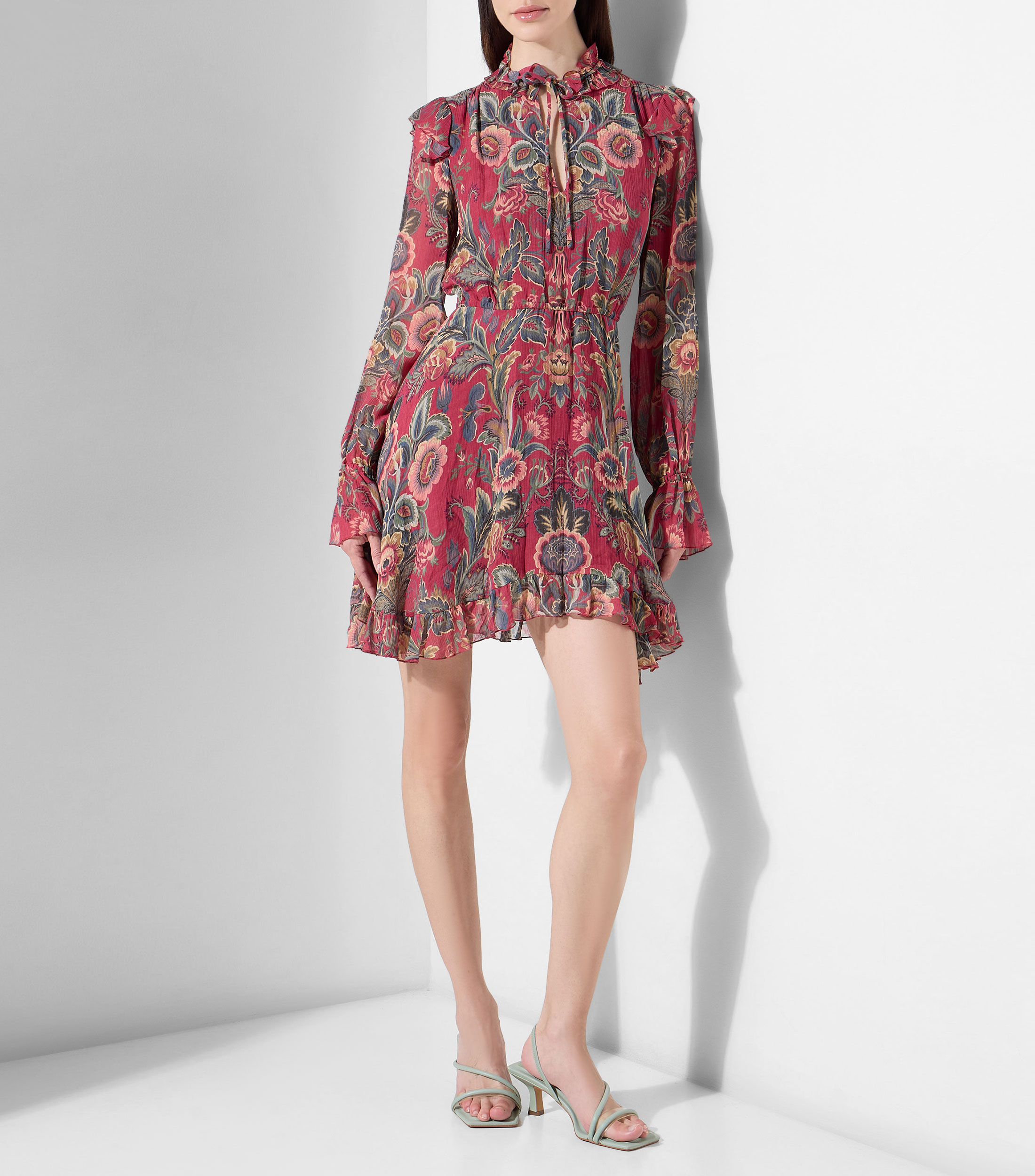 Vestido Mini Estampado Mujer