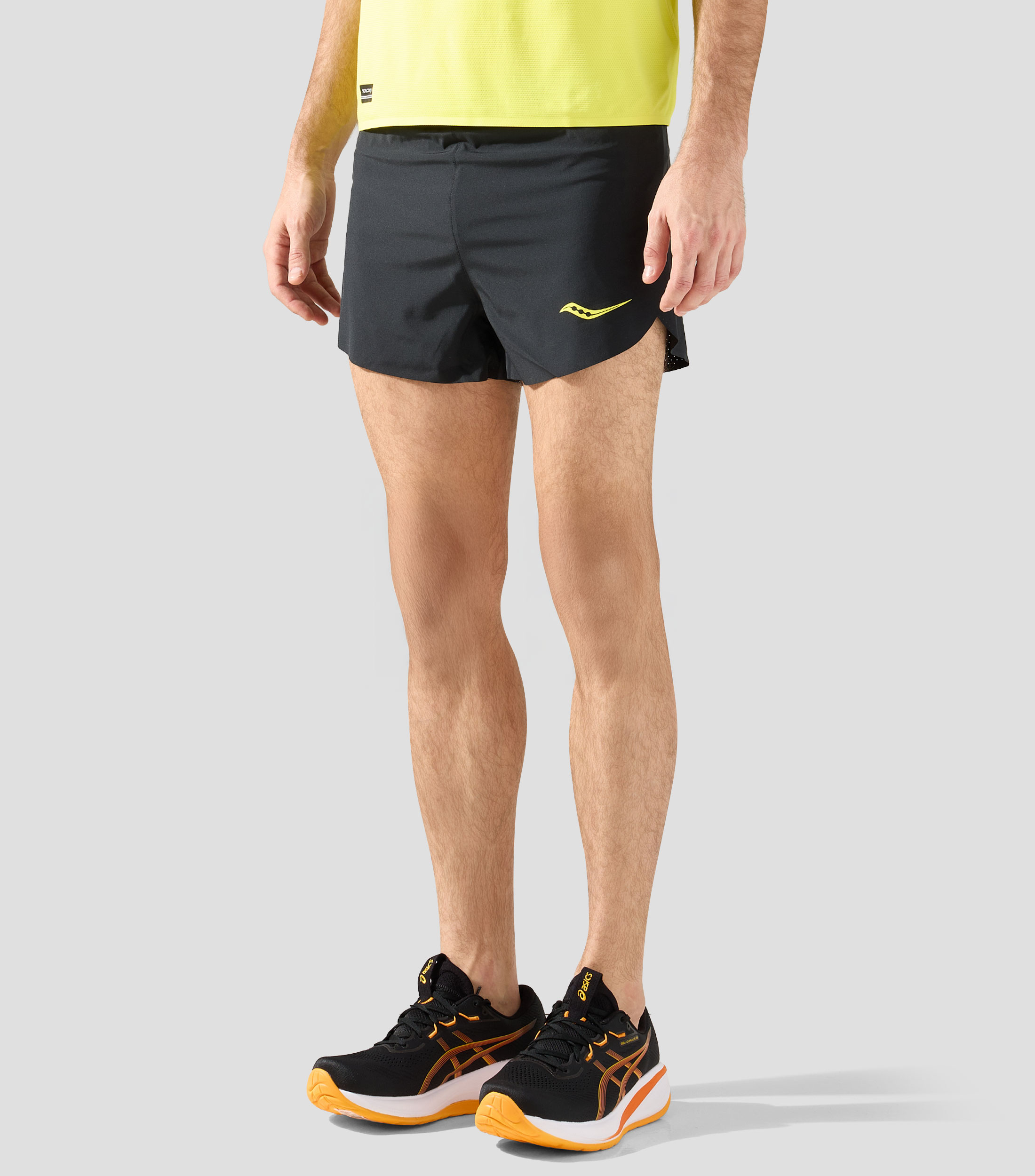 Short para correr liso Hombre