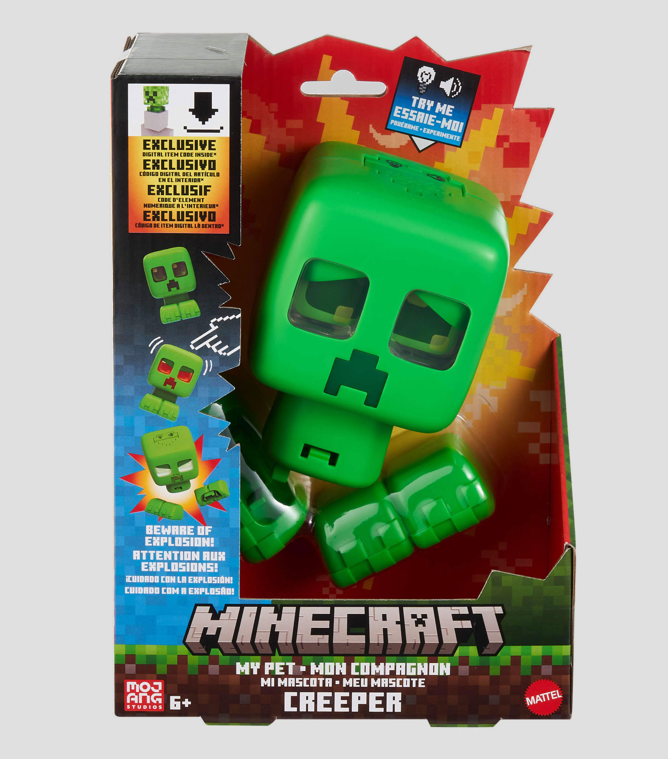 Figura de Acción Minecraft Mi Mascota Creeper