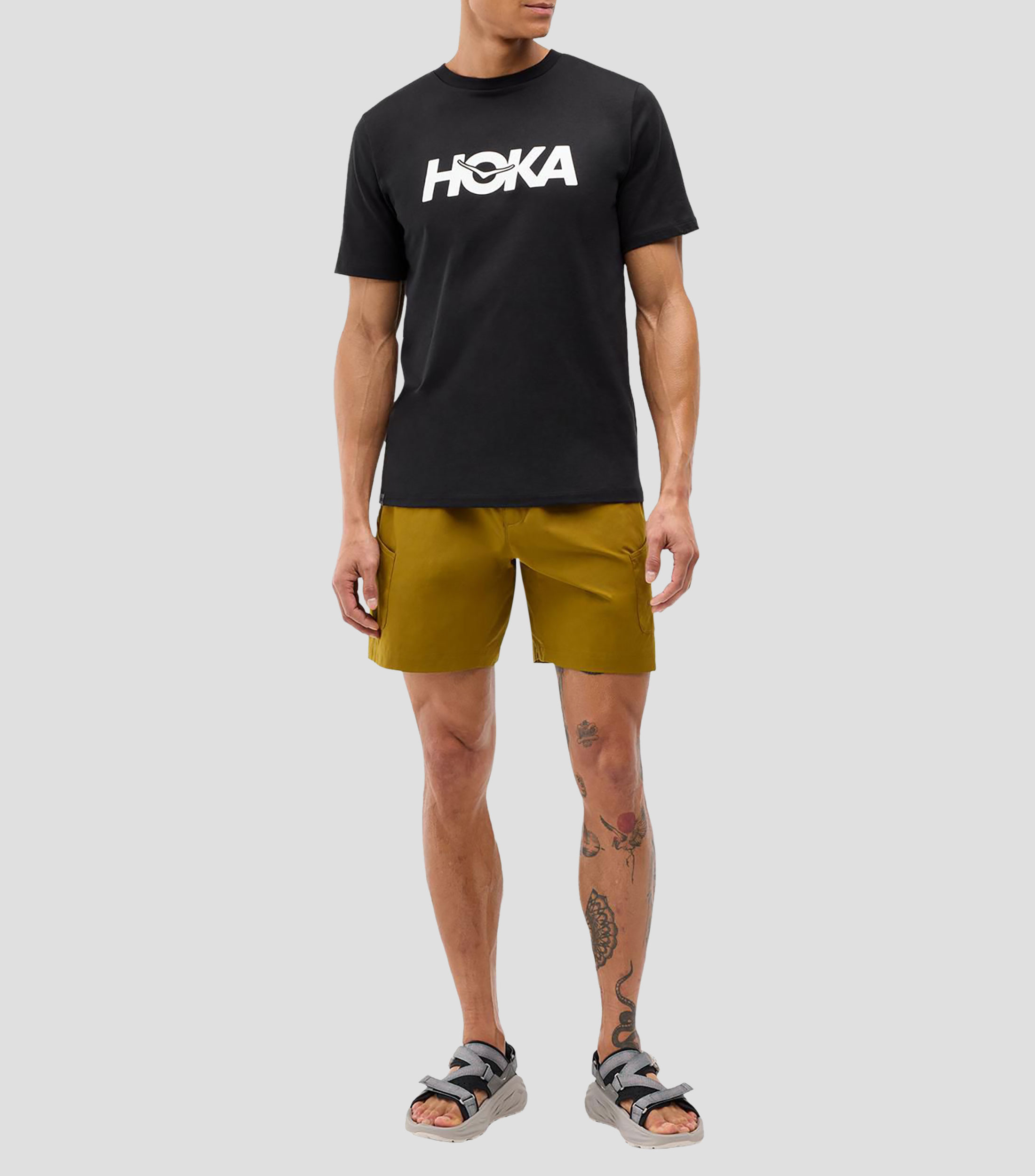 Playera cuello redondo manga corta lisa Hombre
