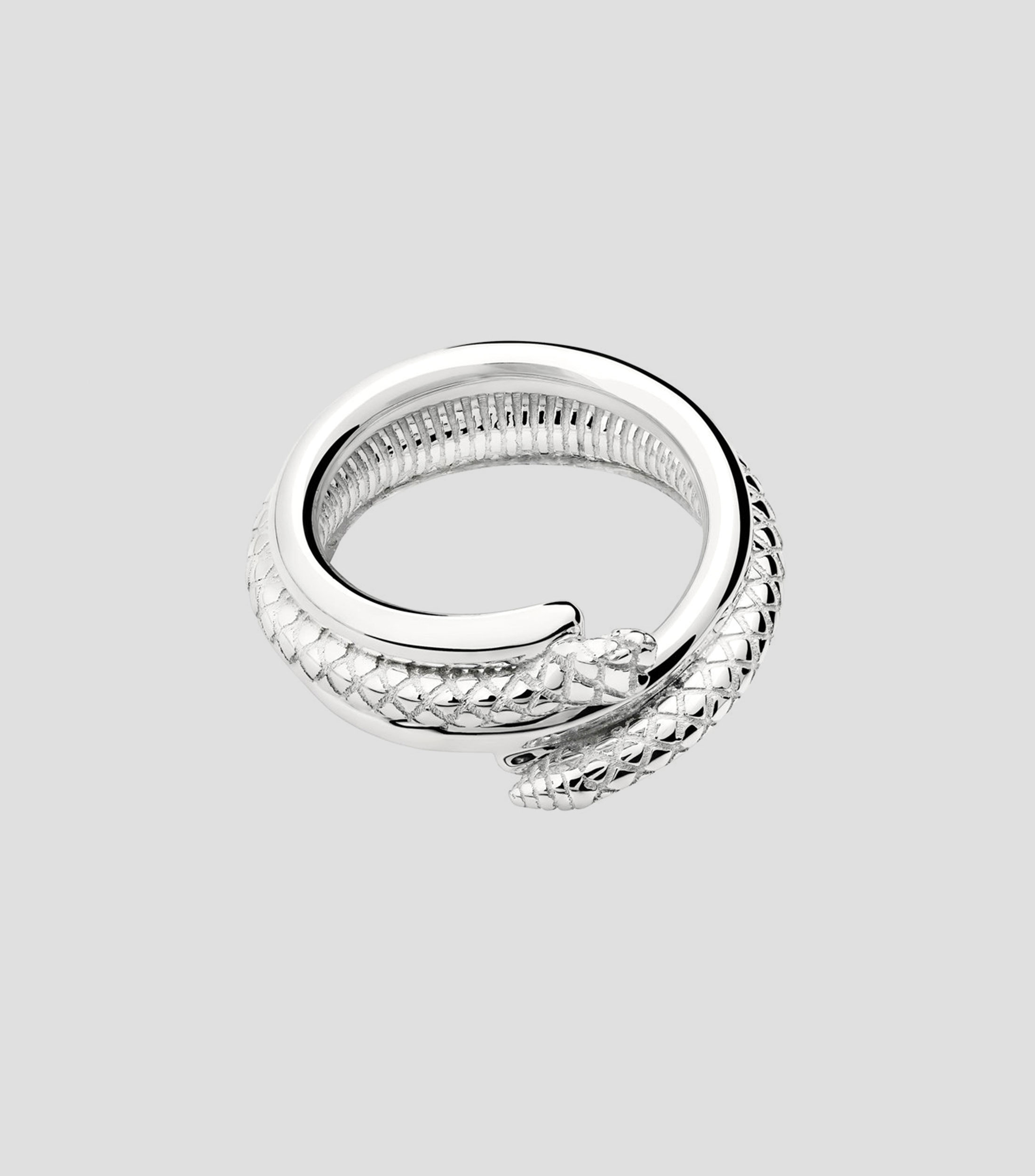Anillo en plata Serpiente Mujer