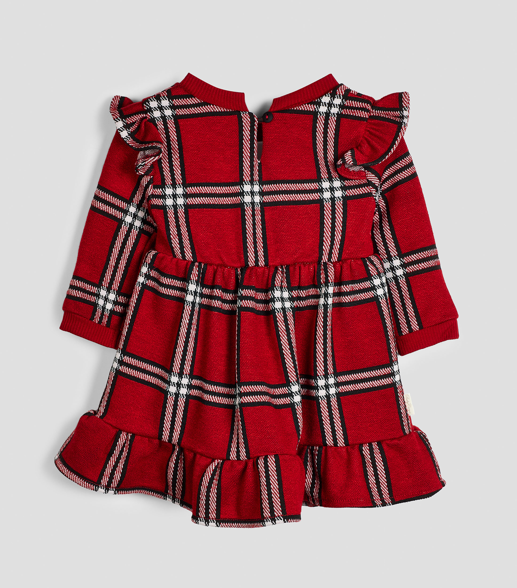 Vestido cuadros manga larga Bebé