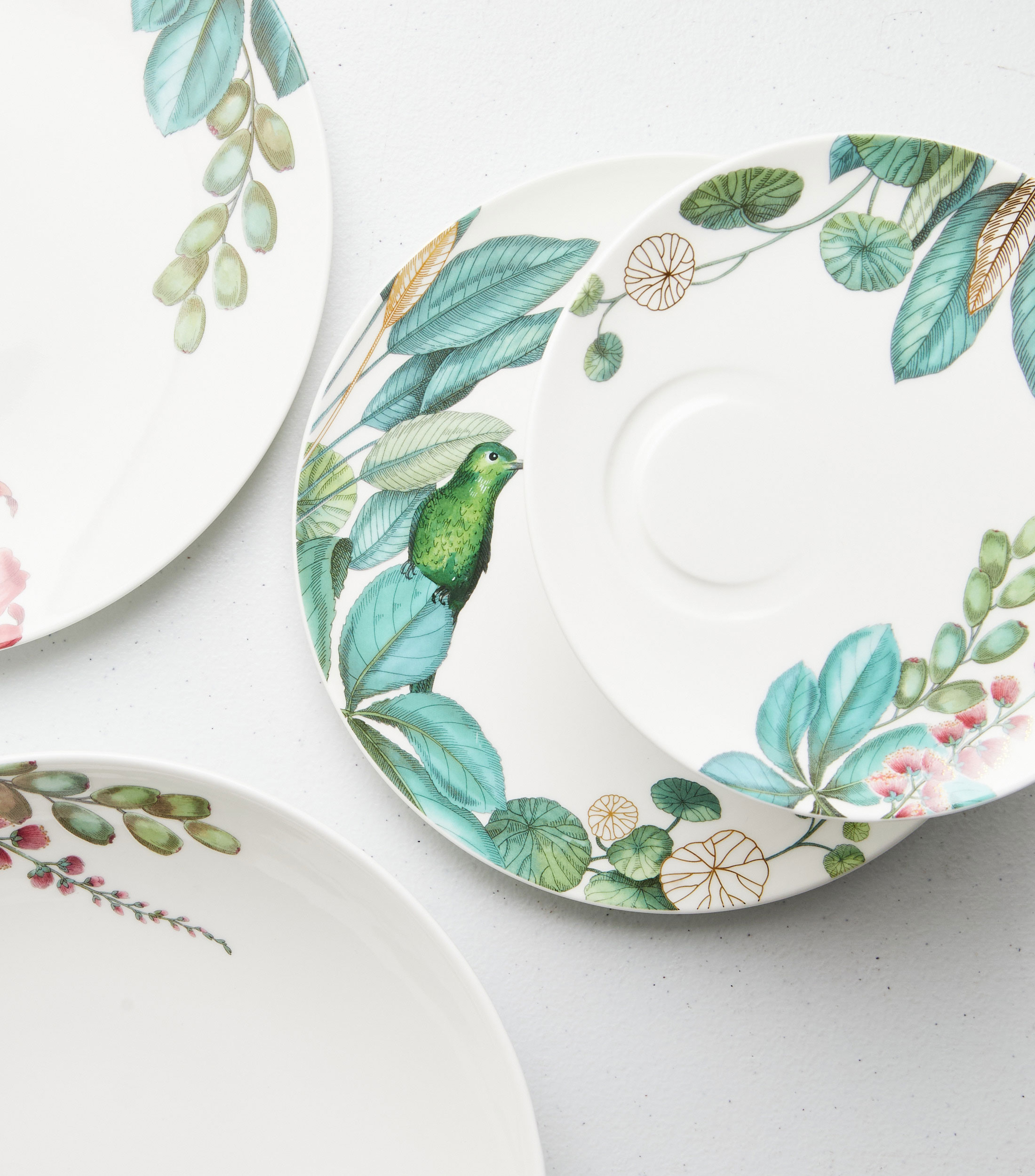 Plato para Taza Espresso Avarua con flores