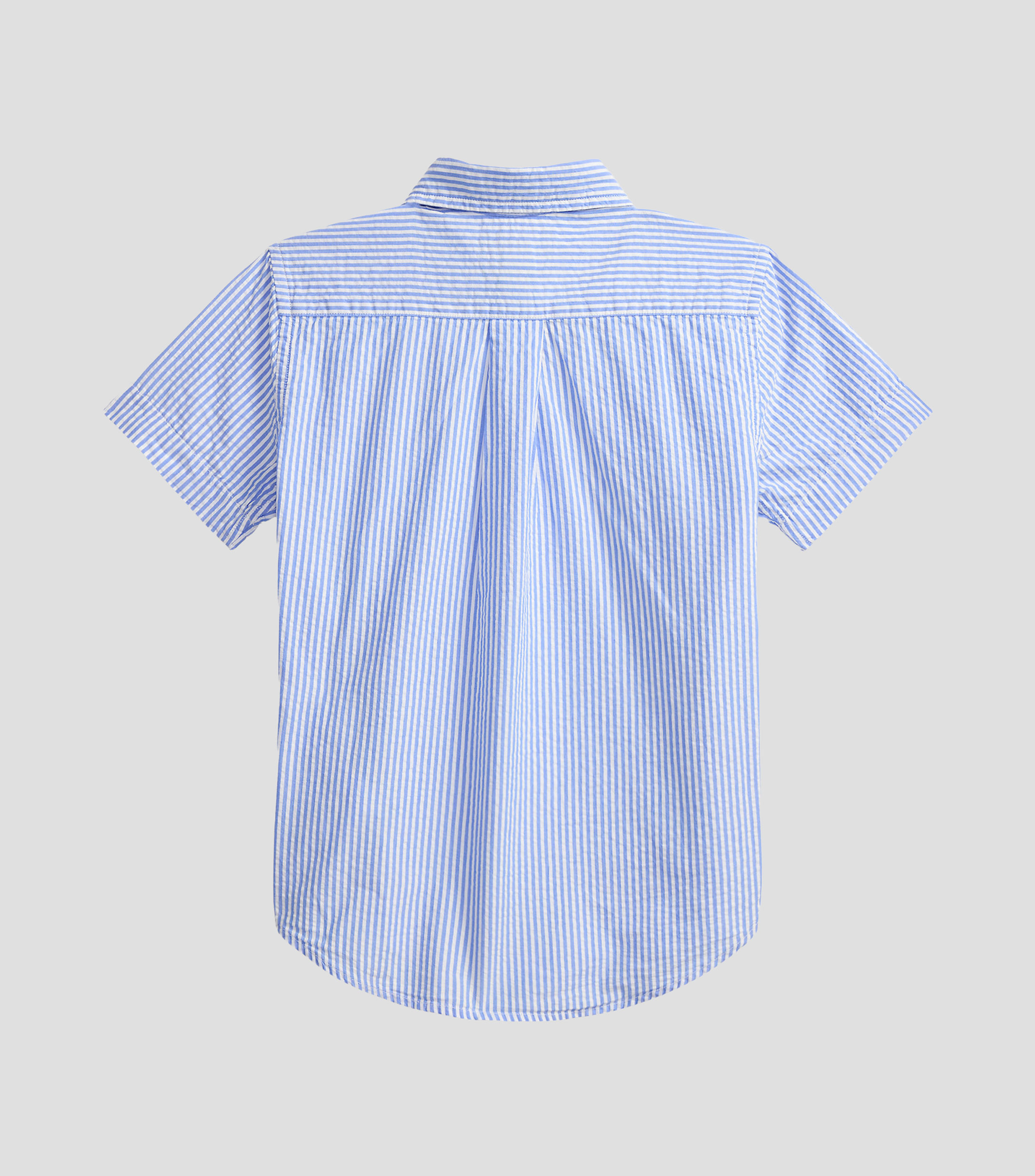 Camisa de rayas con manga corta Niño