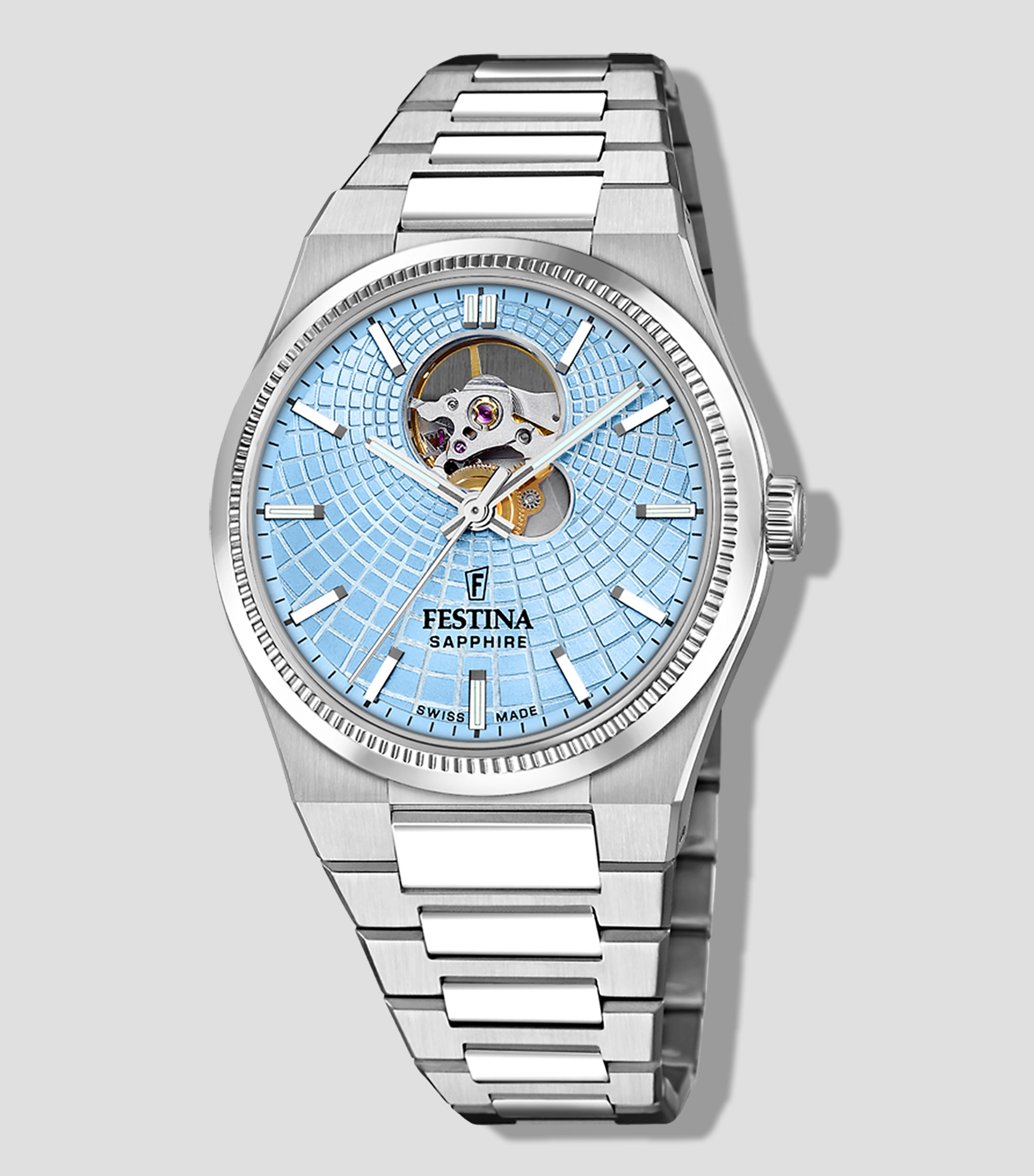 Reloj para Hombre Rive Collection casual plateado, azul