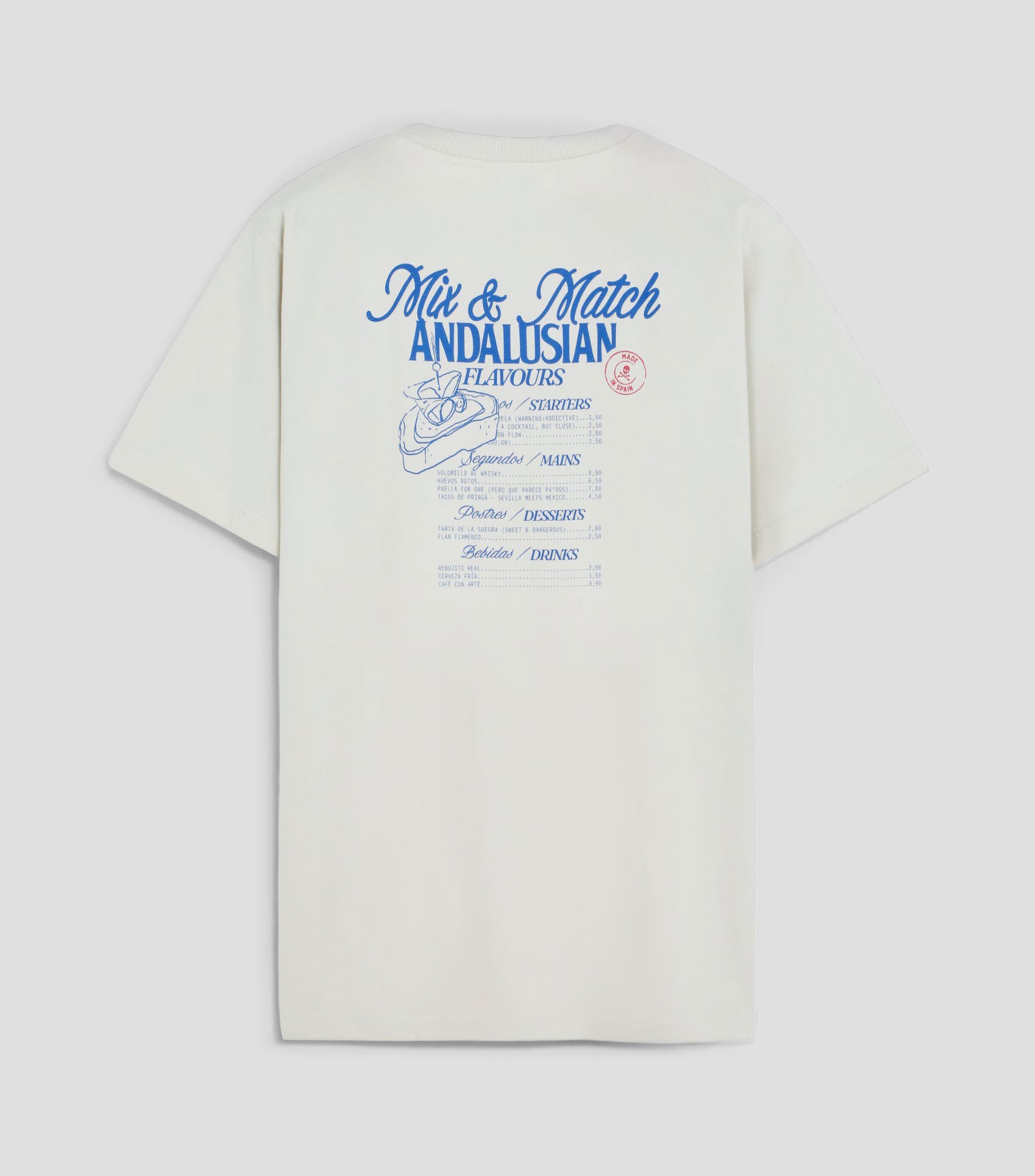 Playera cuello redondo manga corta estampada Hombre