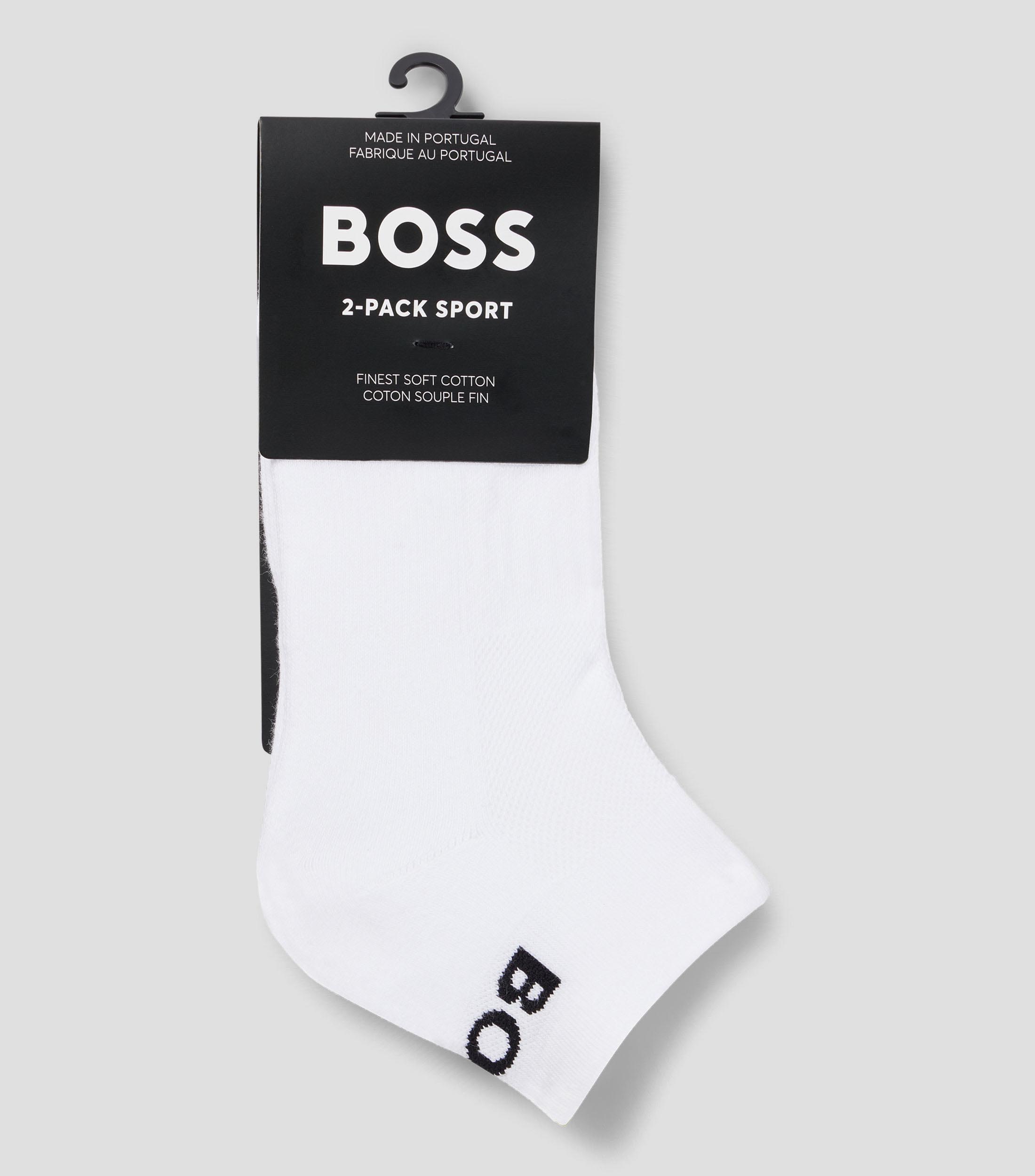 Paquete de dos pares de calcetines de tejido elastico a la altura del tobillo Hombre