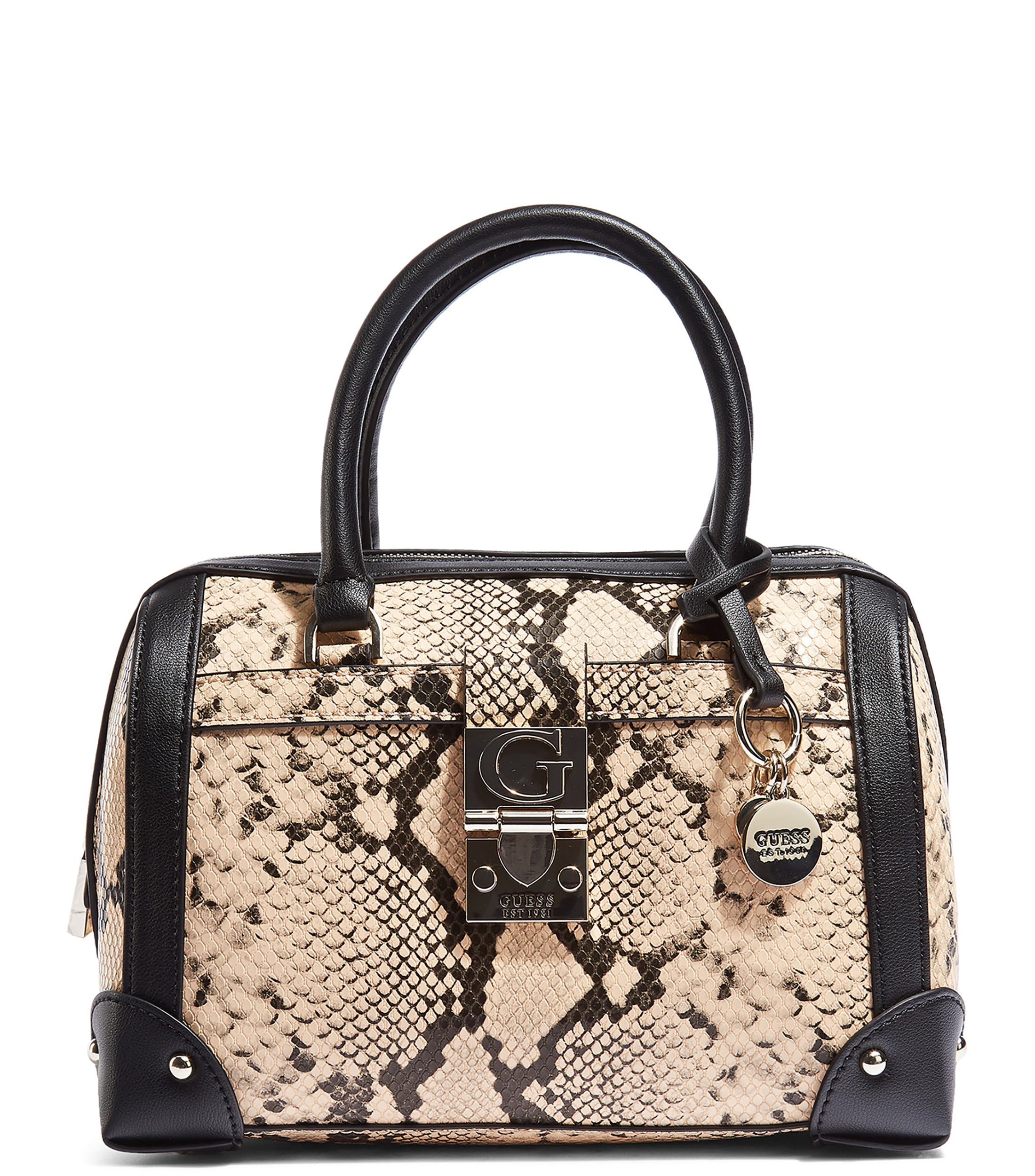 Guess Bolso satchel animal skin