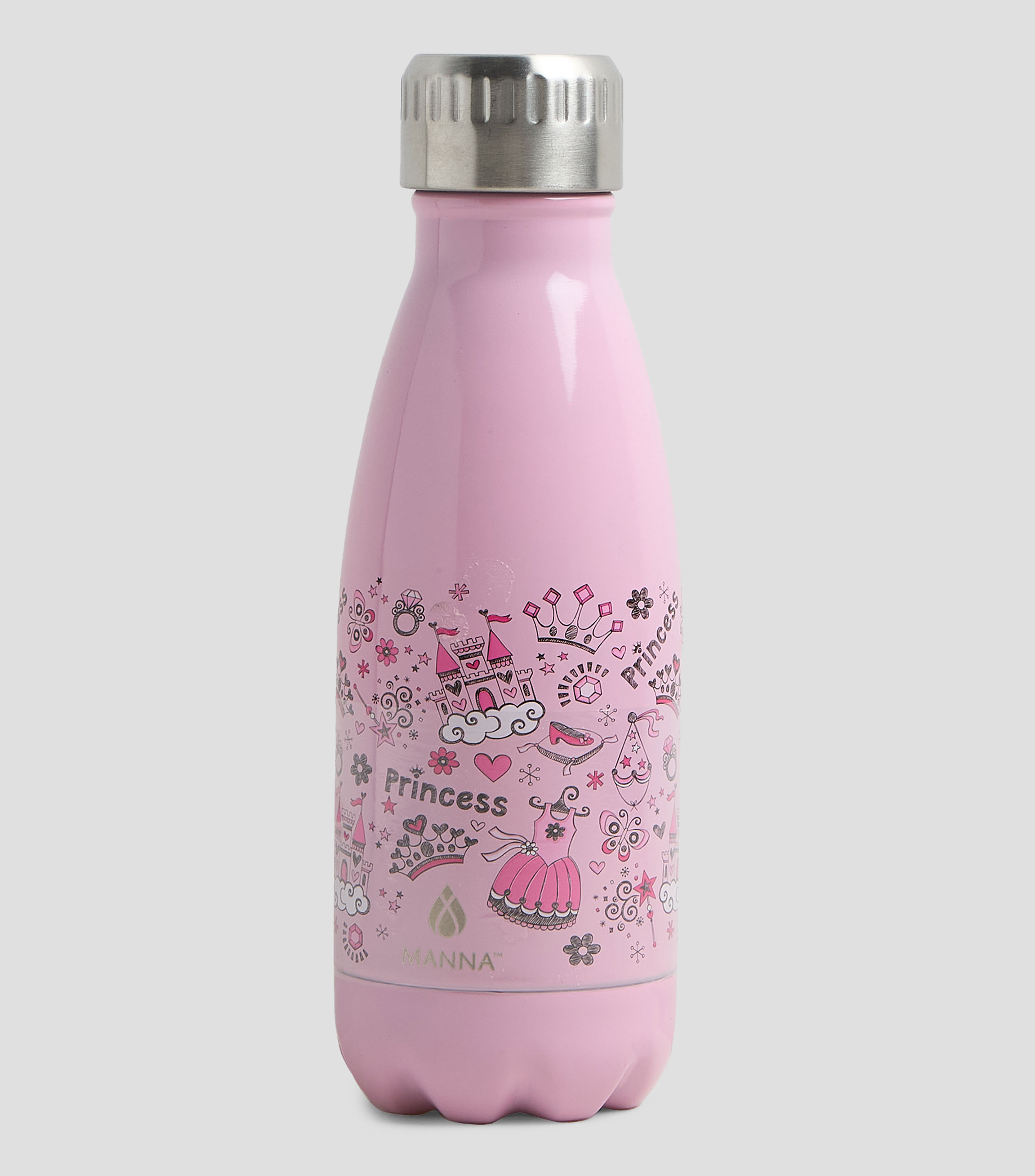 Botella de princesas en acero inoxidable, 266 ml