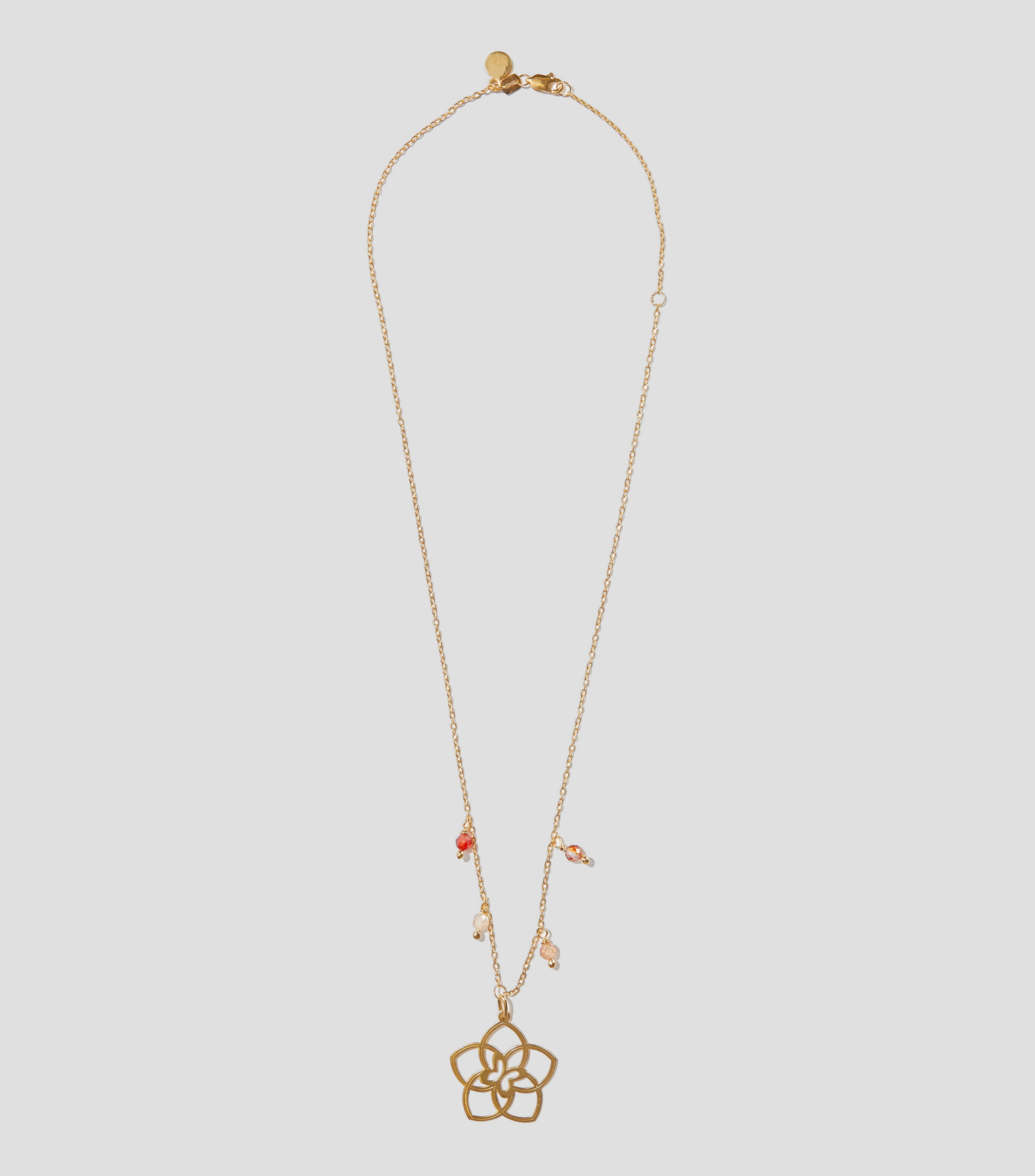 Dije Flor 5 Petalos en plata .925 Mujer