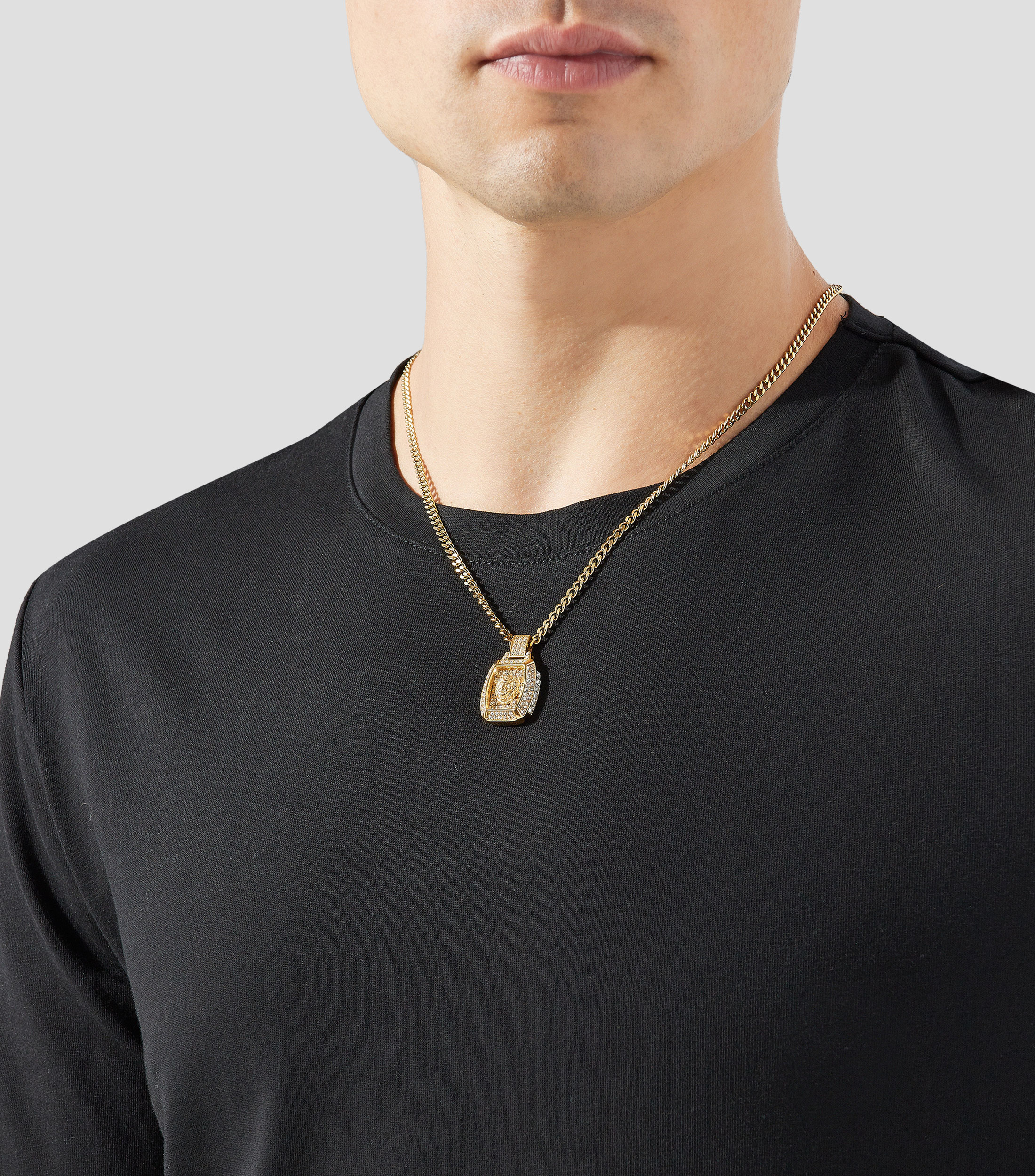 Collar Lion King con pedreria Hombre