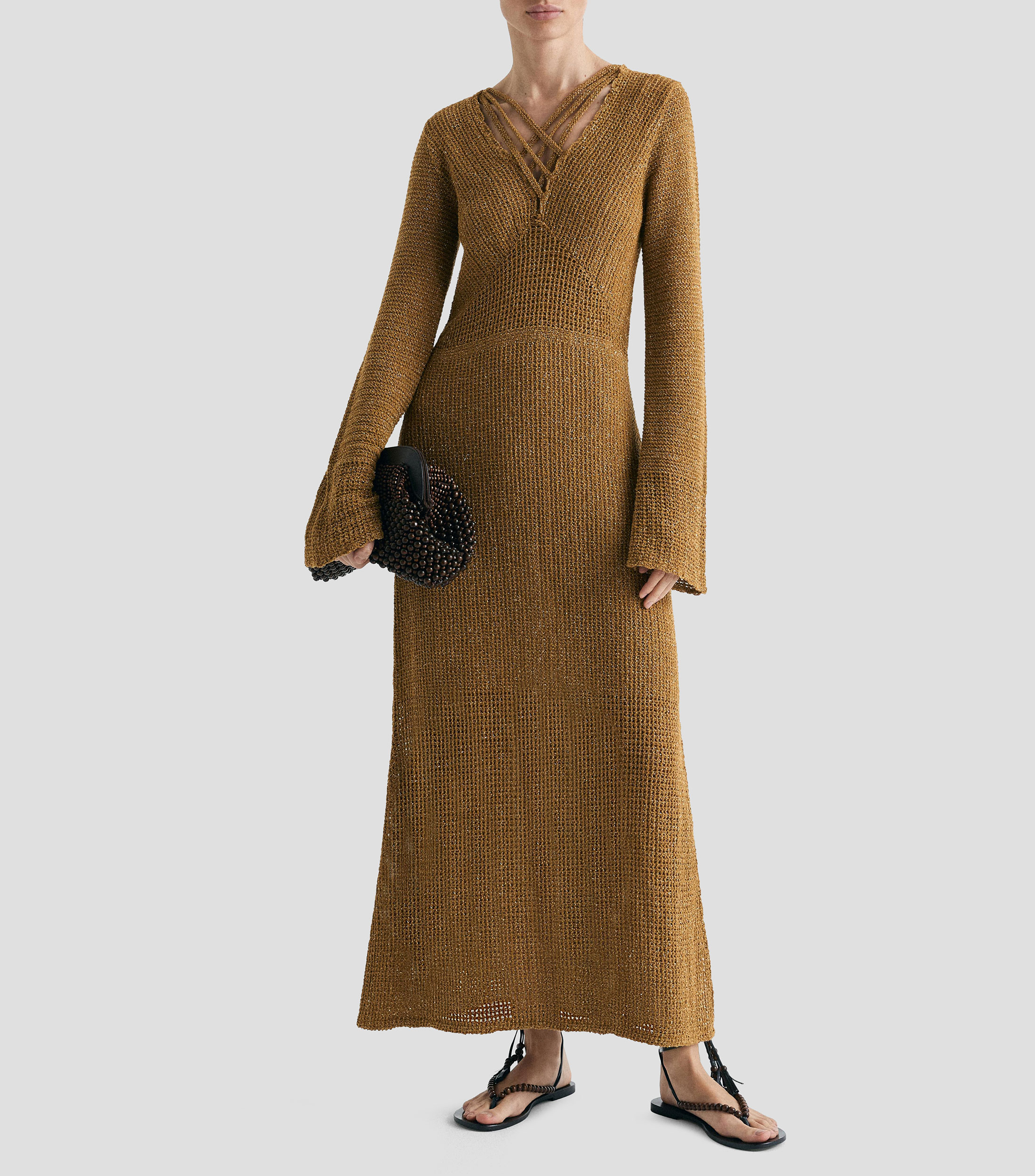 Vestido largo manga larga fantasía Mujer