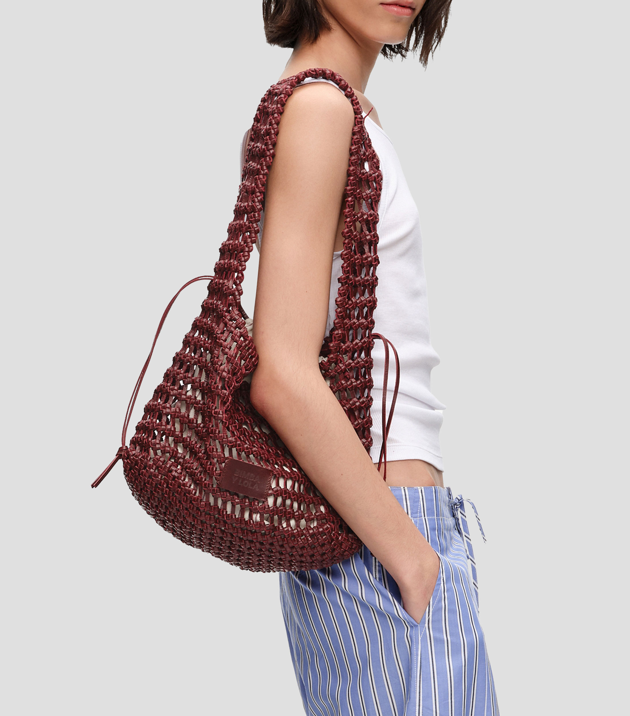 Bolsa shoulder en piel fantasía Mujer