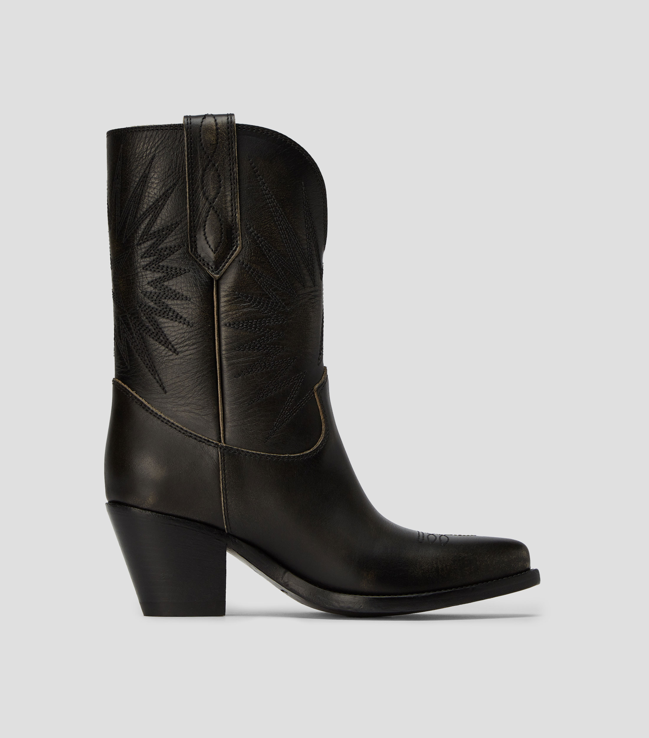 Botas Vaquera Medias 70 Wish Star low en piel Mujer