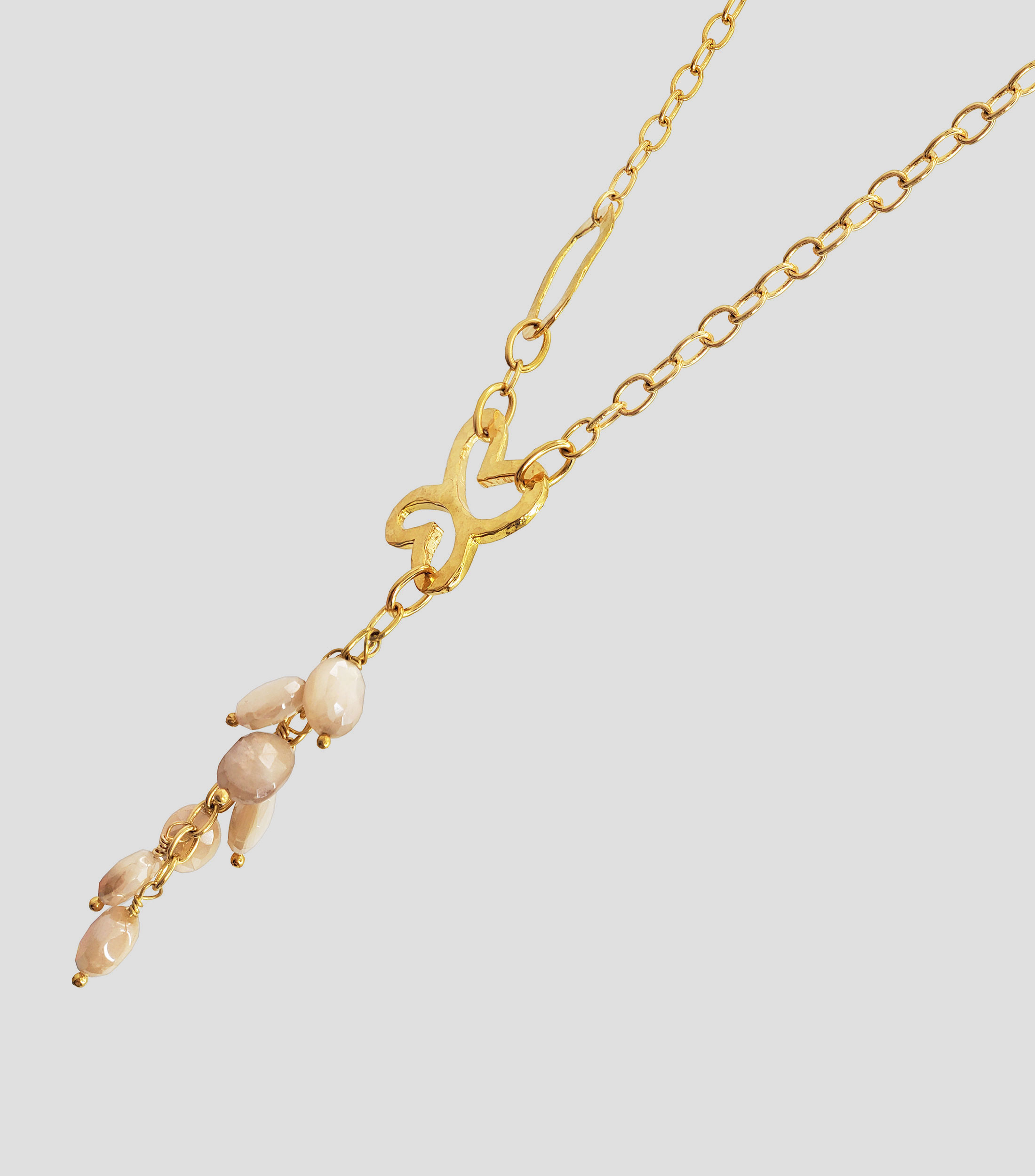 Collar en Plata .925 Liberty con Piedra Luna Mujer