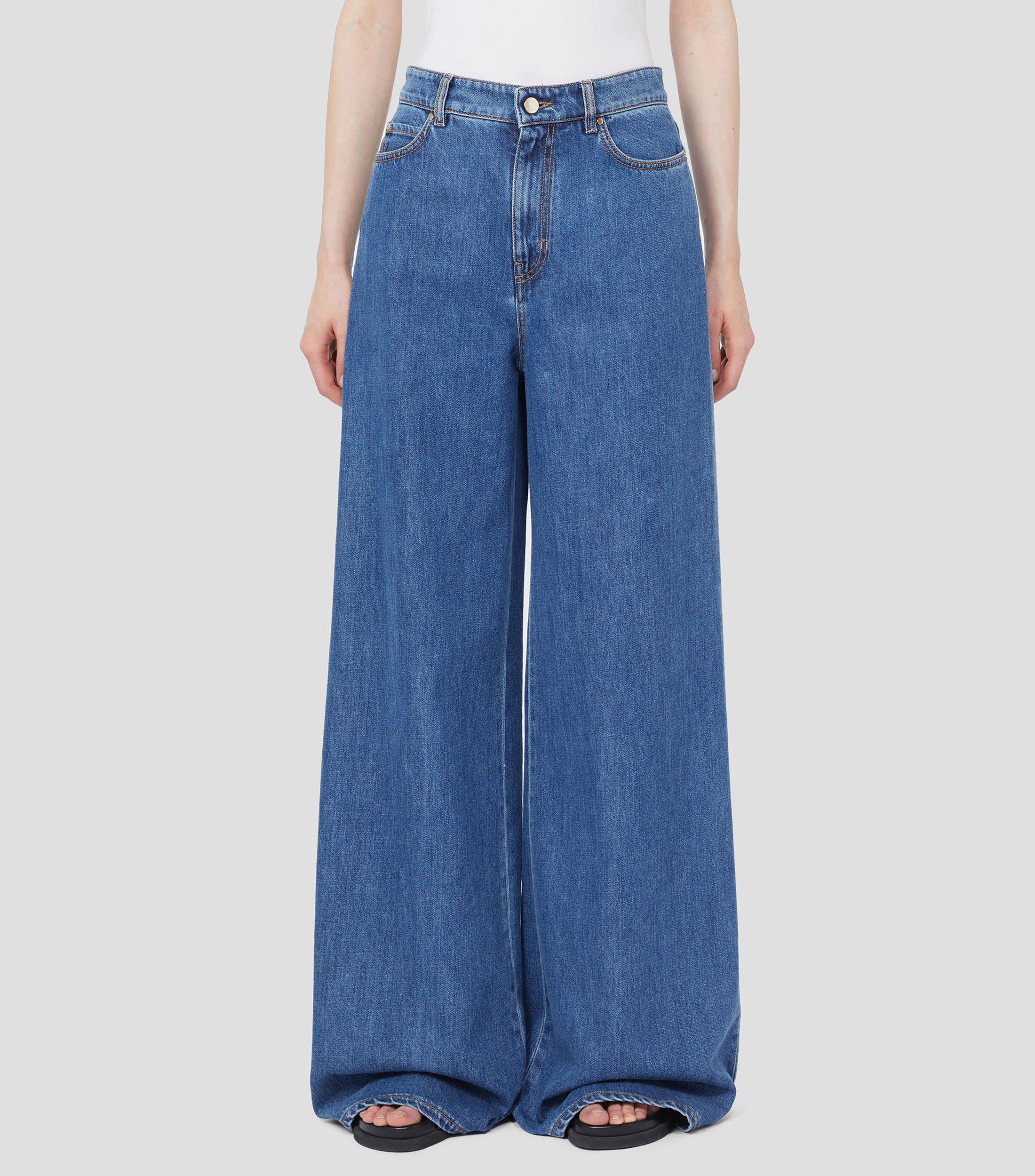 Jeans Recto liso Mujer