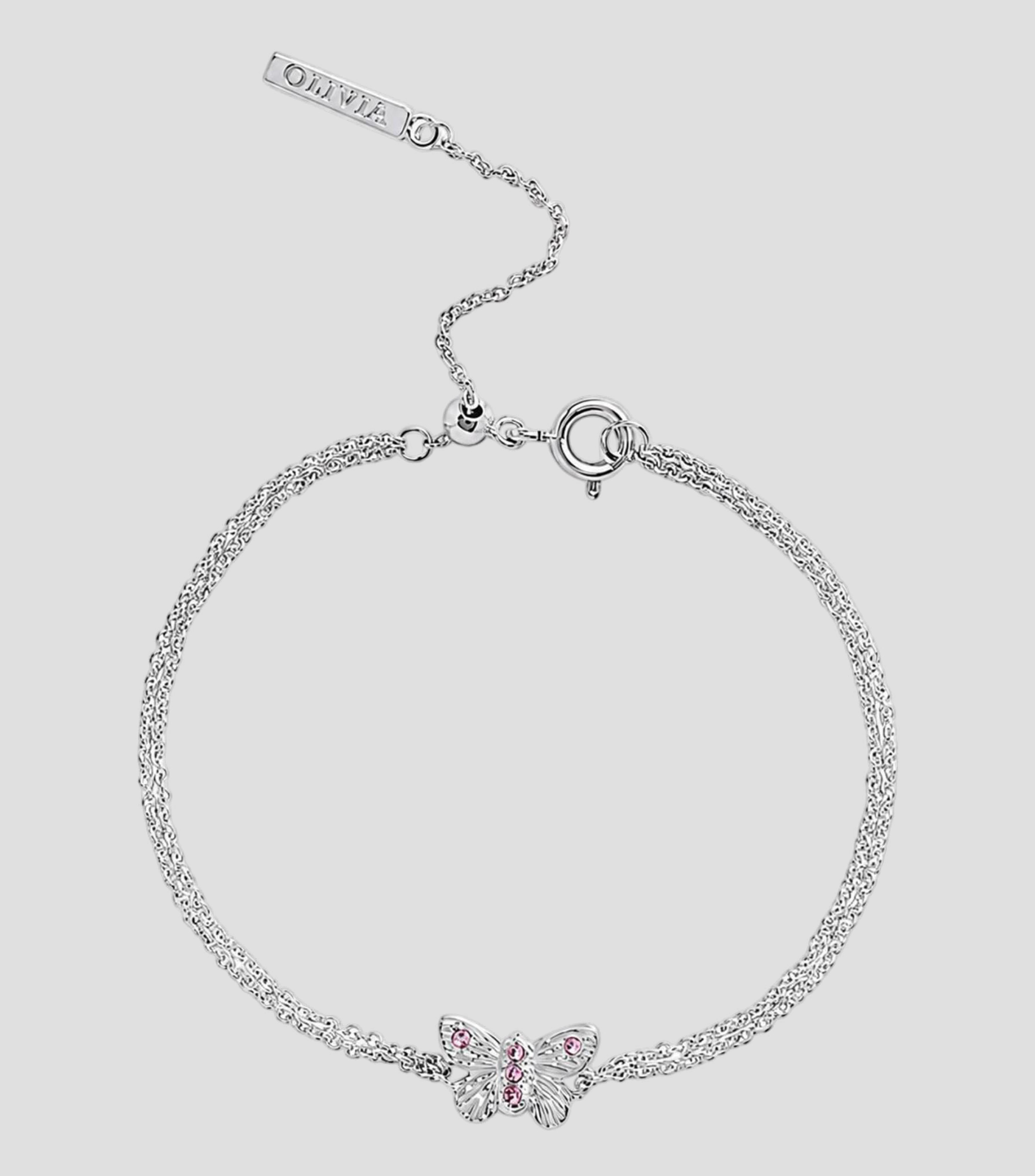 Pulsera con dije de mariposa con cristales Bejewelled Butterfly Mujer