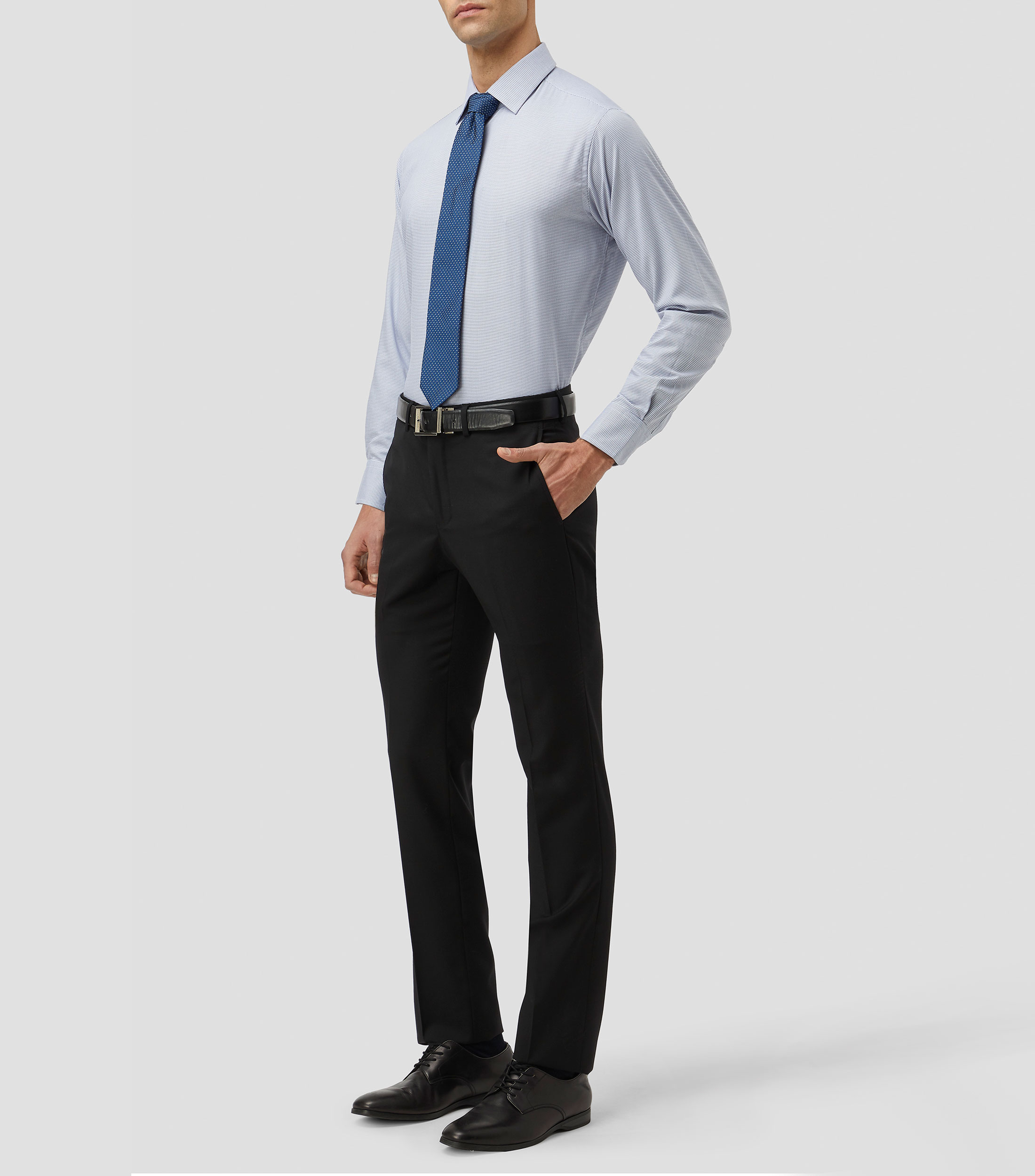 Camisa estampada manga larga Hombre