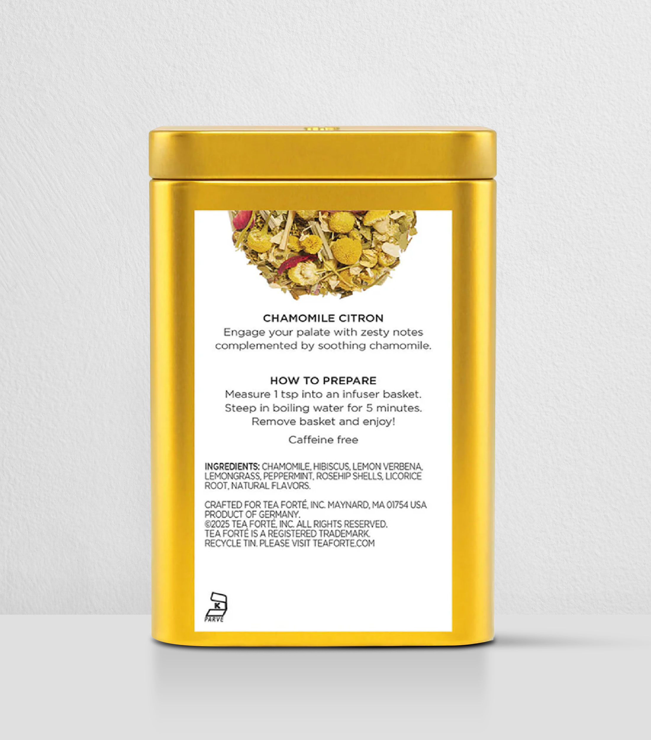 Té Herbal Chamomile Citron, 40 g