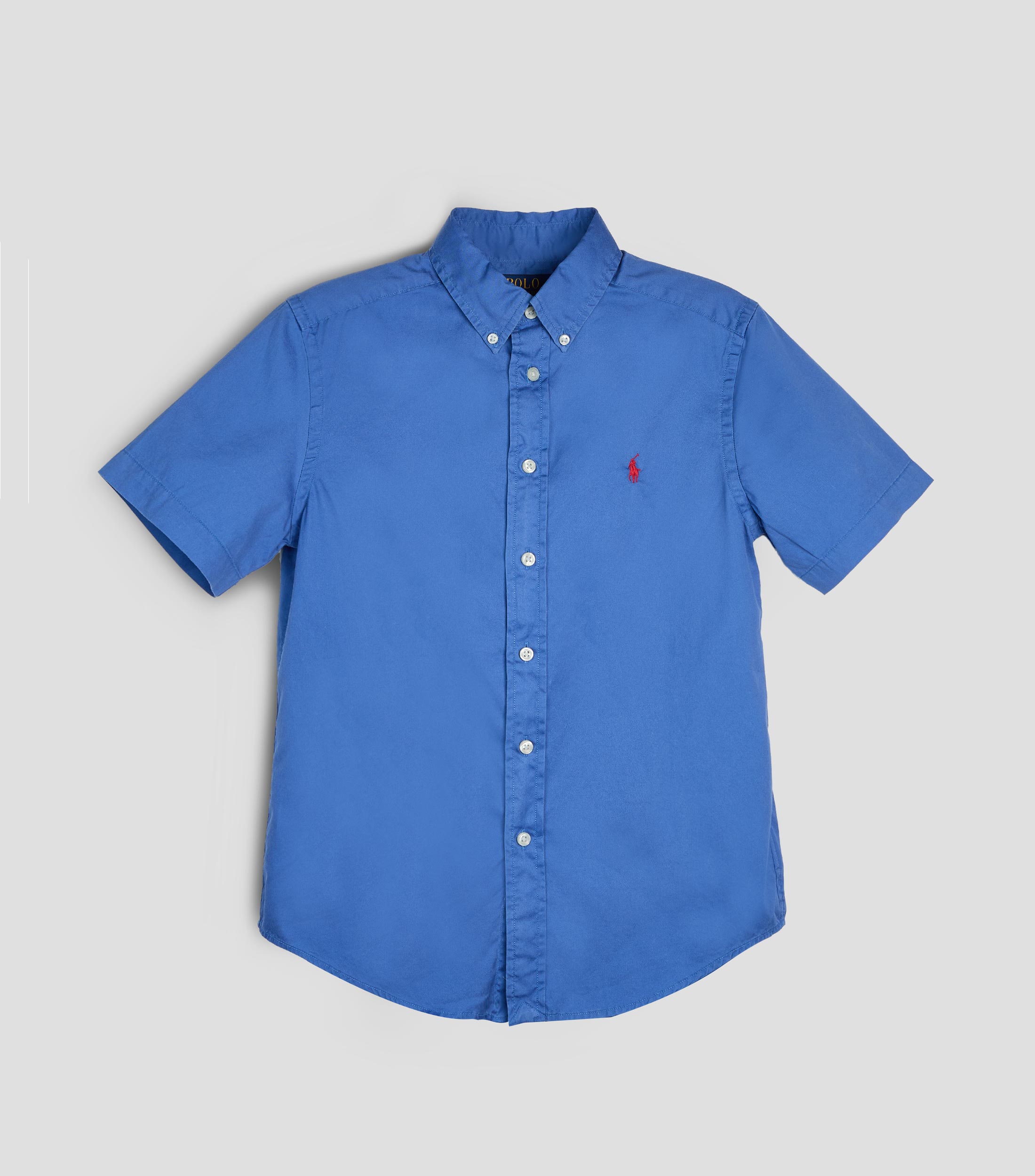 Camisa lisa manga corta Niño