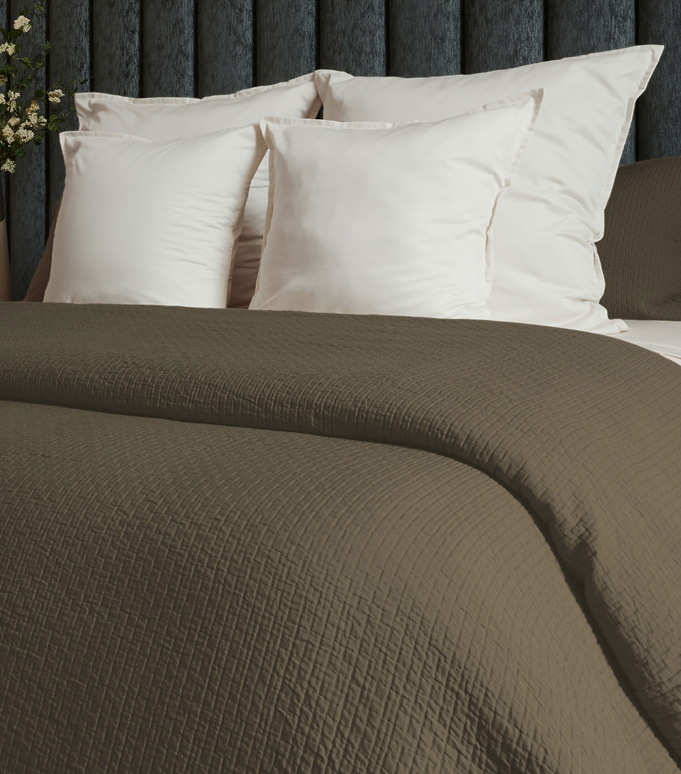 Set de Colcha Matrimonial, Queen Coverlet Tabaco