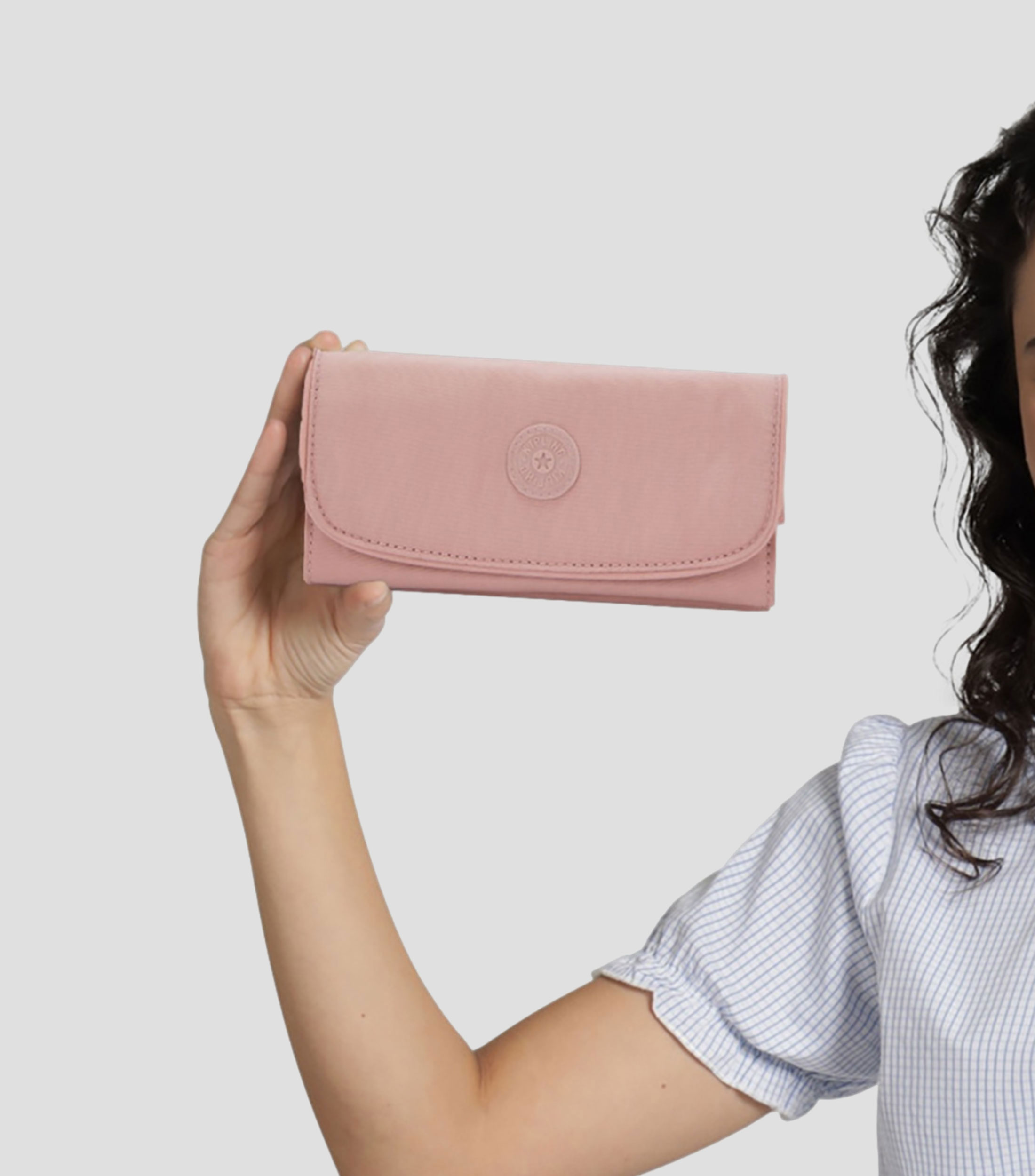 Cartera rosa Money Land liso Mujer
