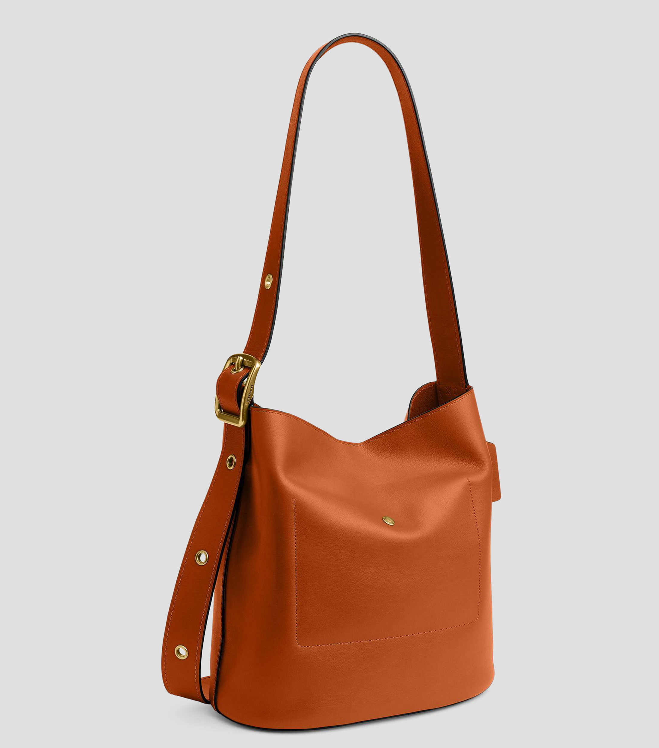 Bolsa shoulder en piel lisa Mujer