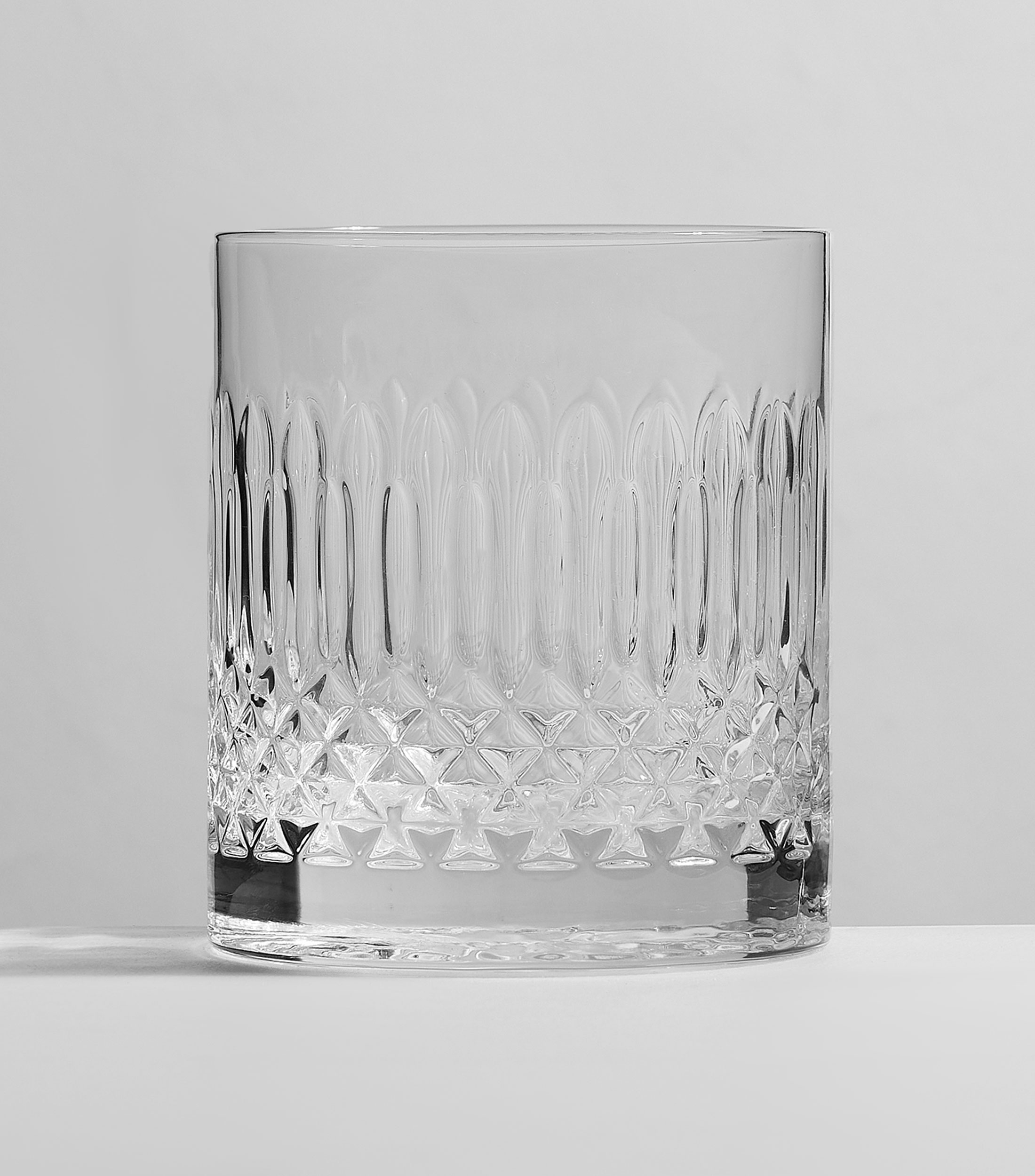 Vaso de vidrio Diamante Cristalino