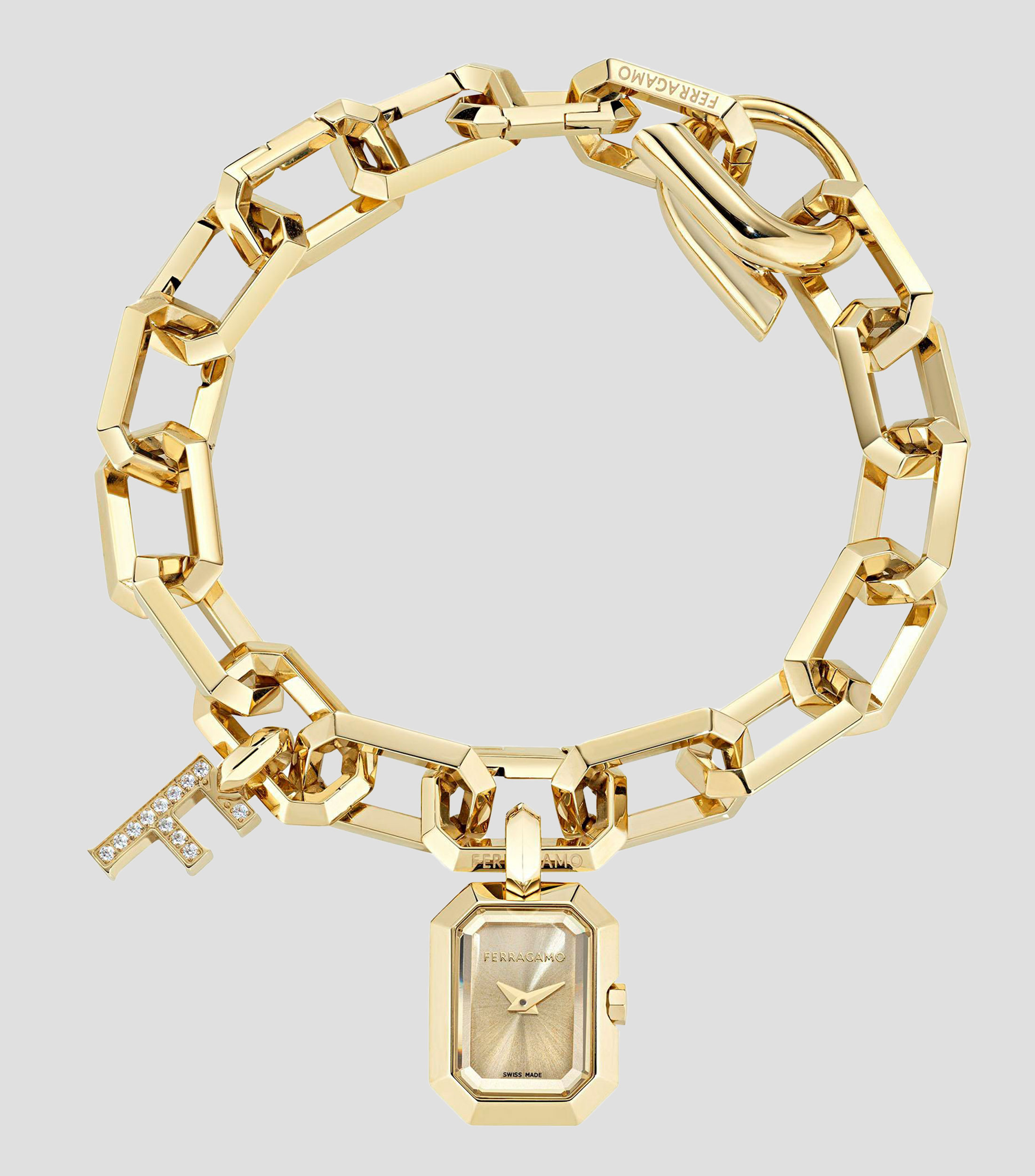 Reloj tipo charm para Mujer Casual Dorado