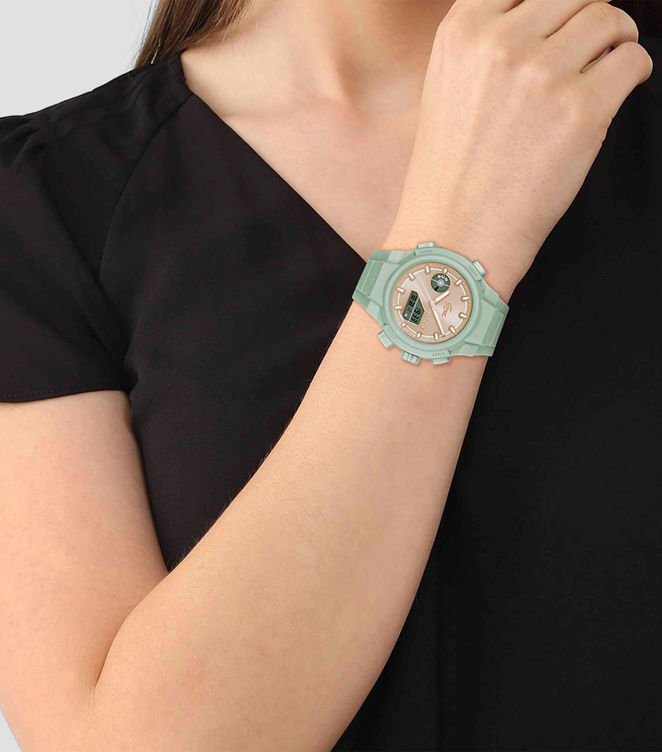 Reloj para Mujer, Deportivo, Negro