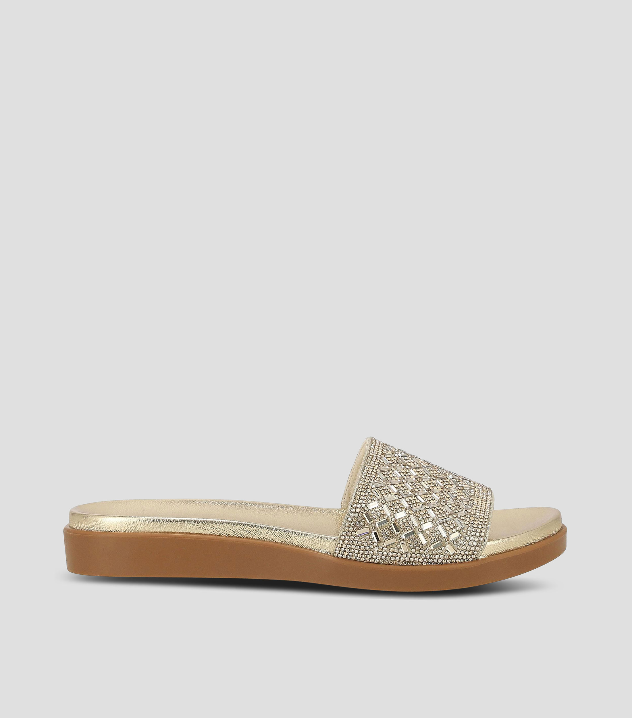 Sandalias casuales plataforma baja ancha Mujer