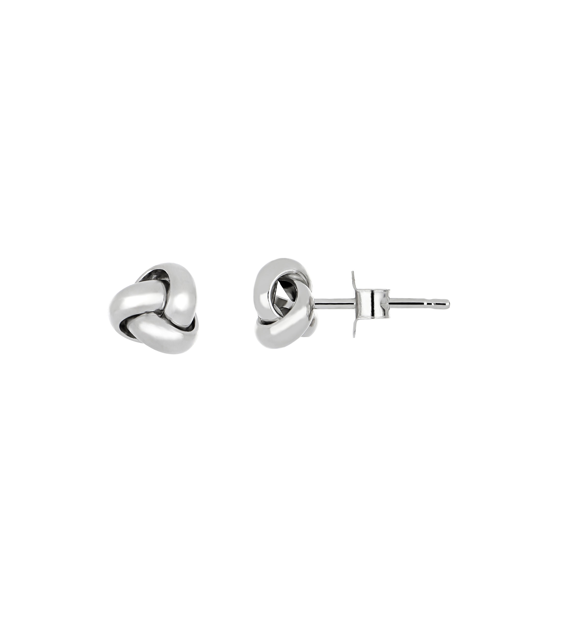 Aretes en Oro blanco de 14 Kilates Dinasti Mujer