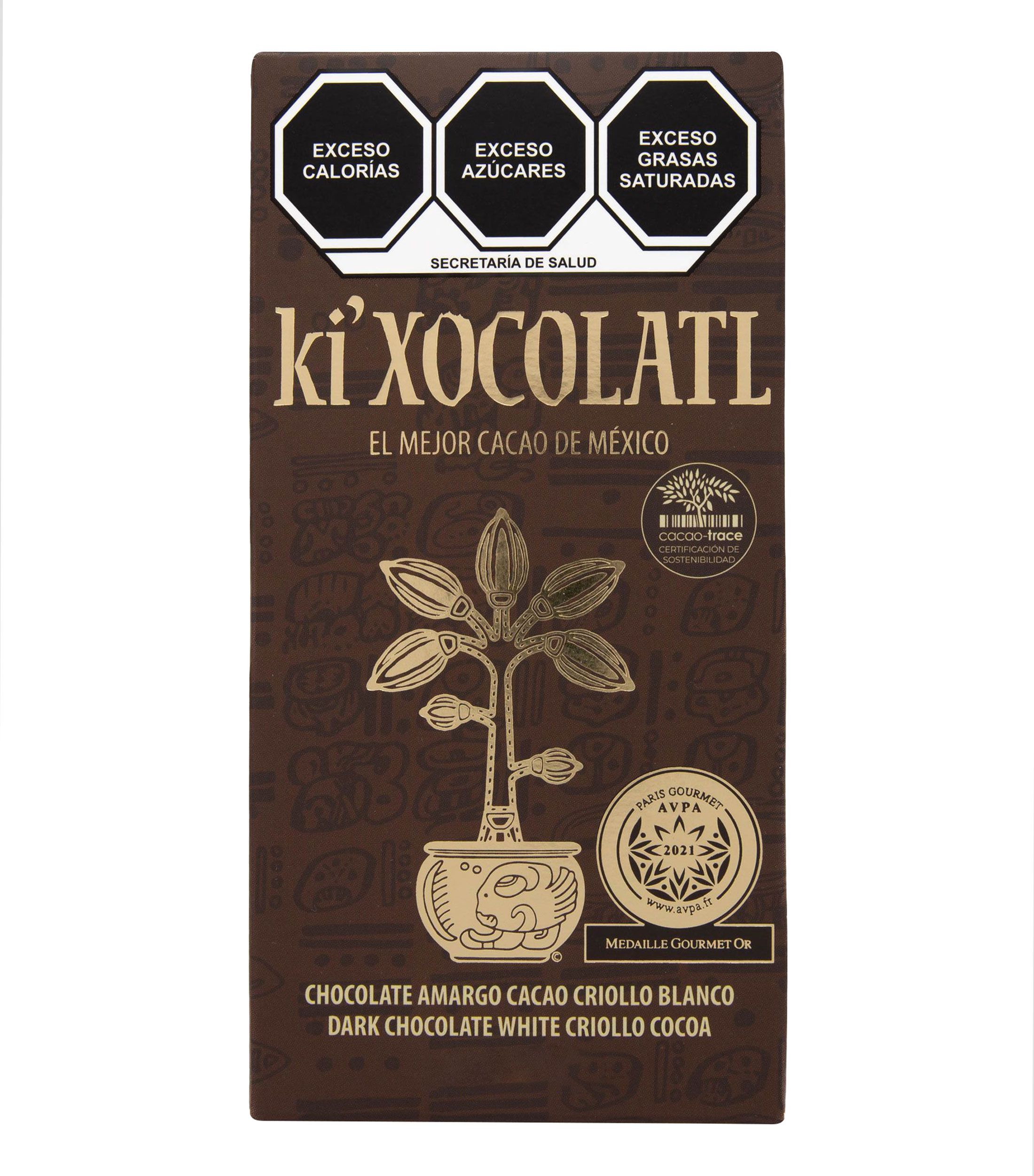 Chocolate Blanco Amargo Ki'Xocolatl, 80 gr