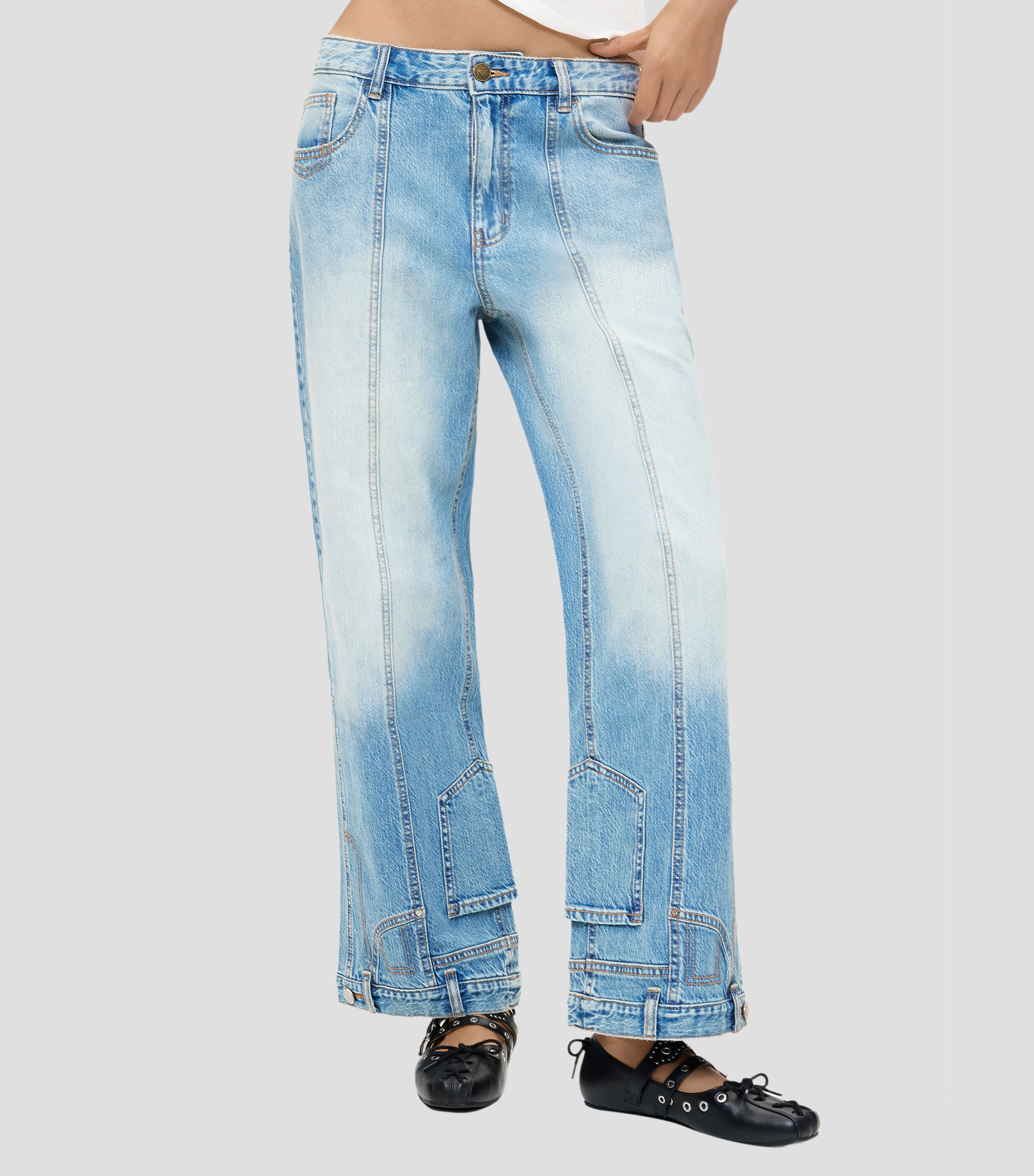 Jeans Invert Amplio Mujer