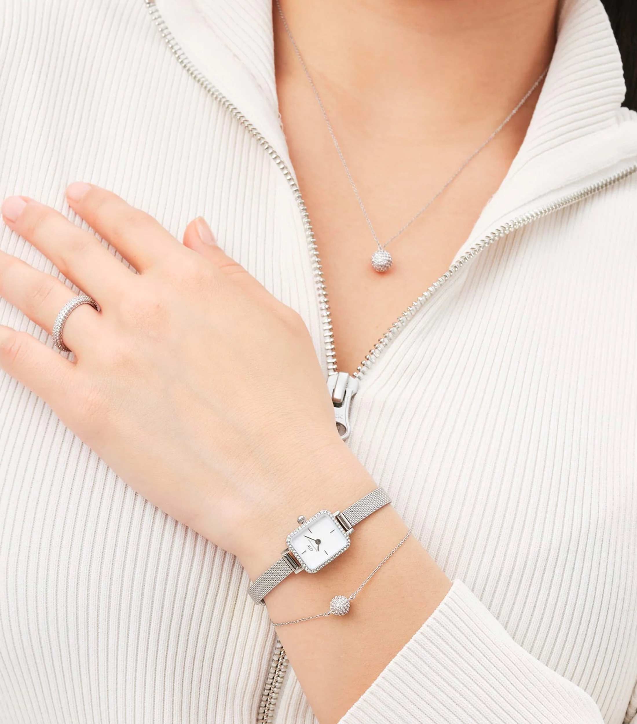 Collar Pave con Cristales Mujer