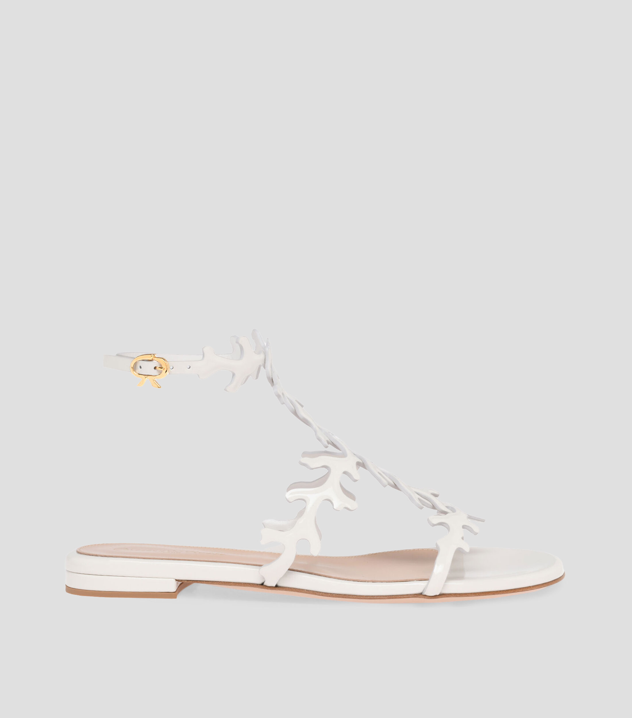 Sandalias planas en piel Ocean Flat lisas Mujer