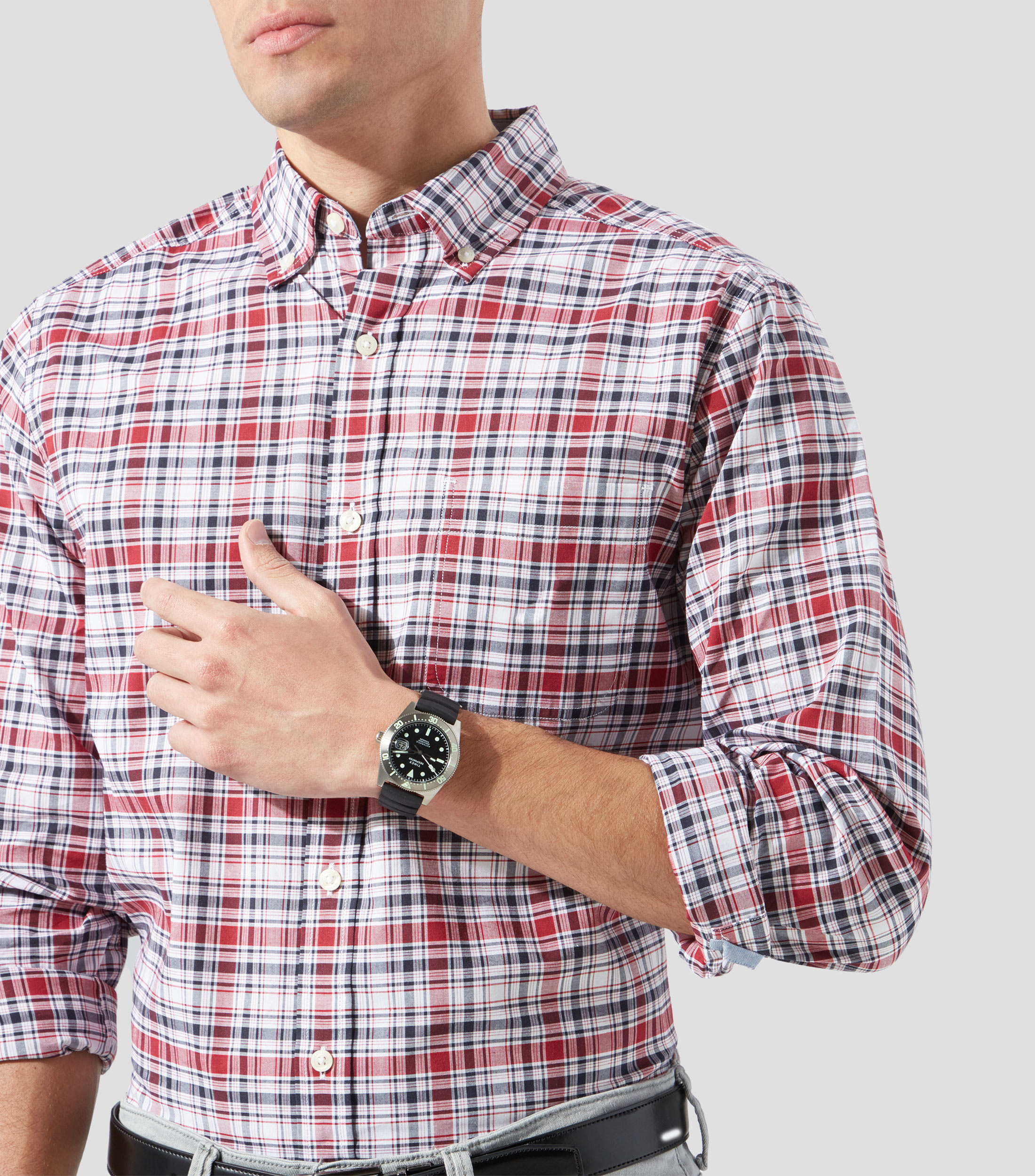 Reloj para Hombre Deportivo Plateado