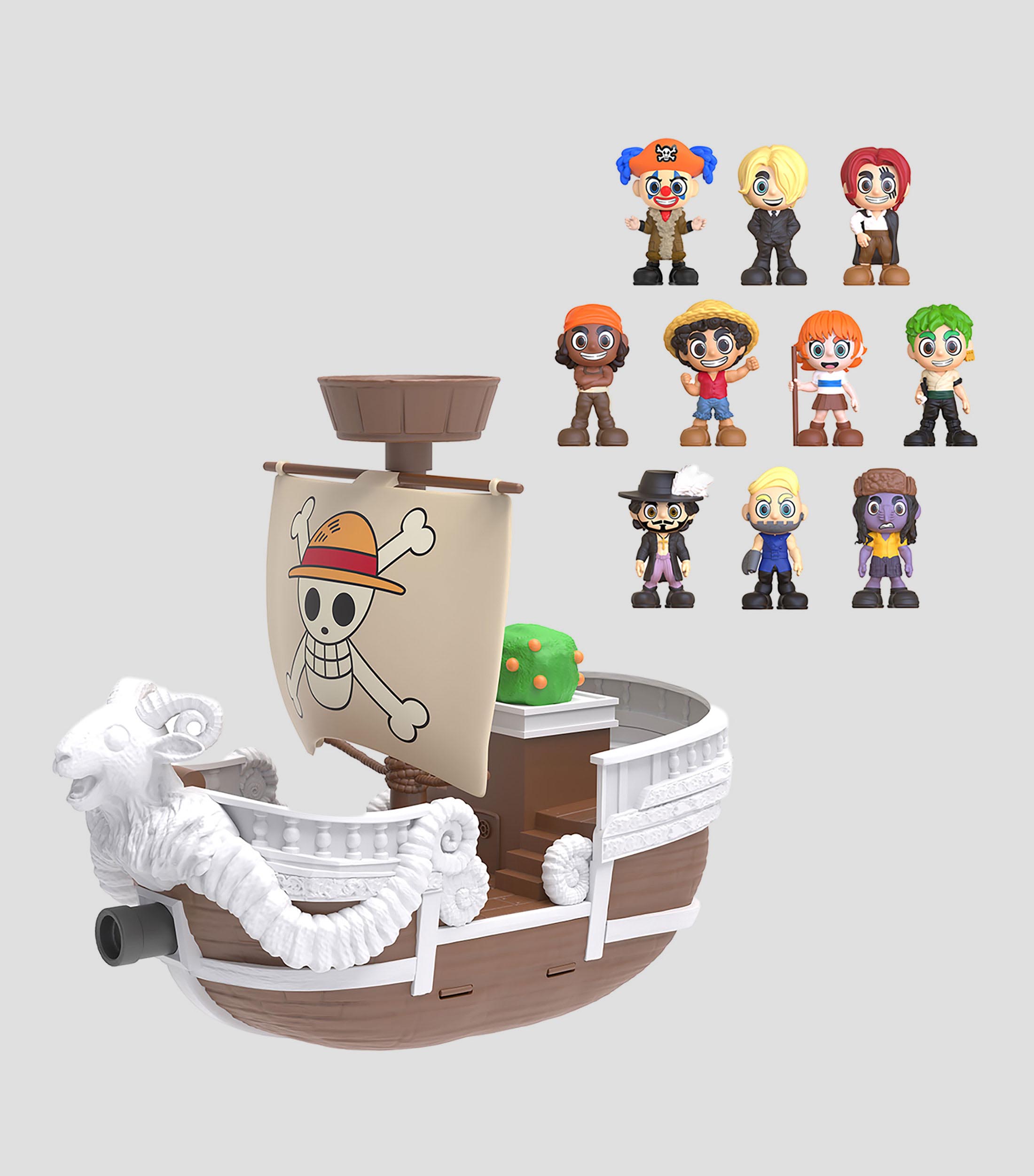 Set 10 figuras de acción, One Piece