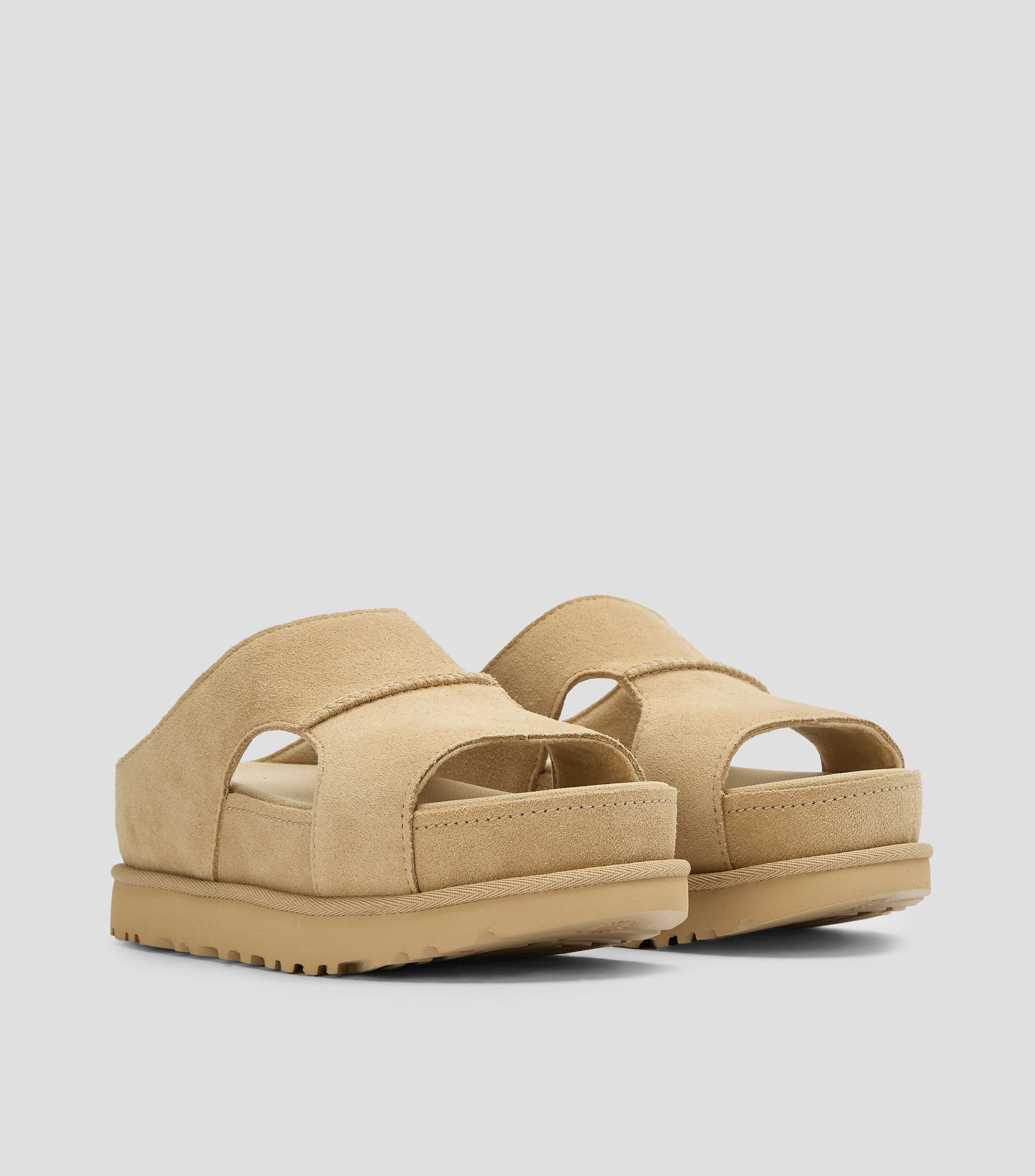 Sandalias casuales planas en piel Goldenstar Mujer