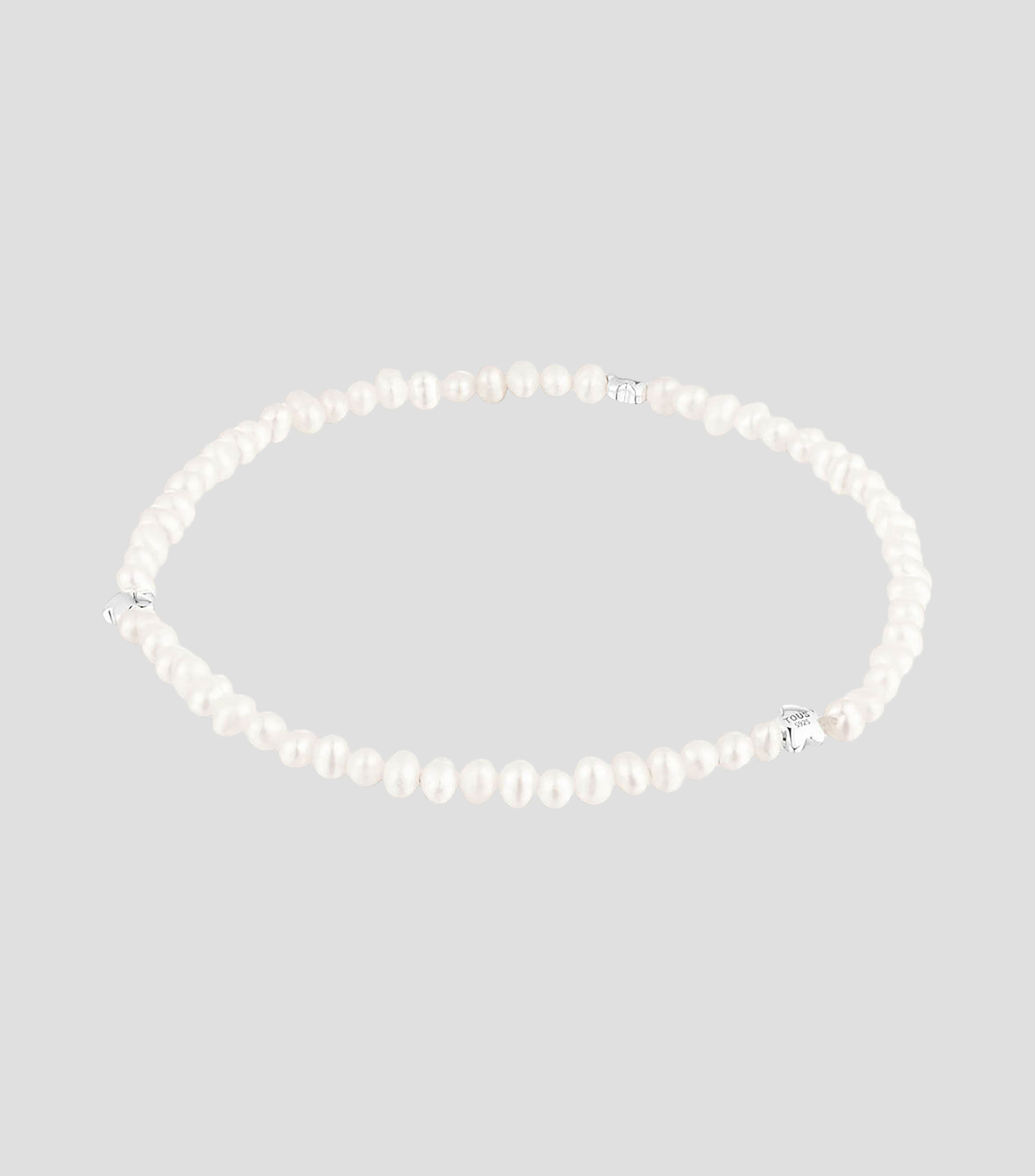 Pulsera en Plata .925 con Perlas Mujer