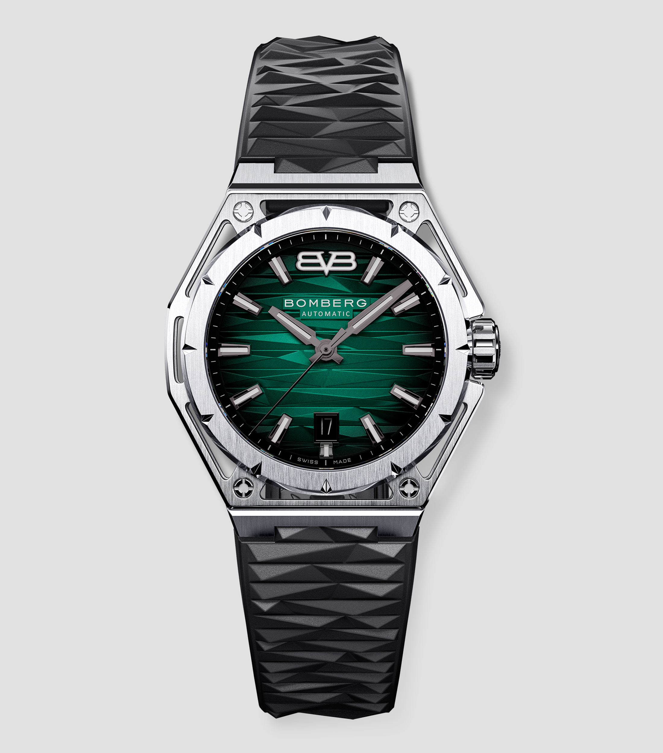 Reloj Para Hombre Edge Casual Plateado, Verde