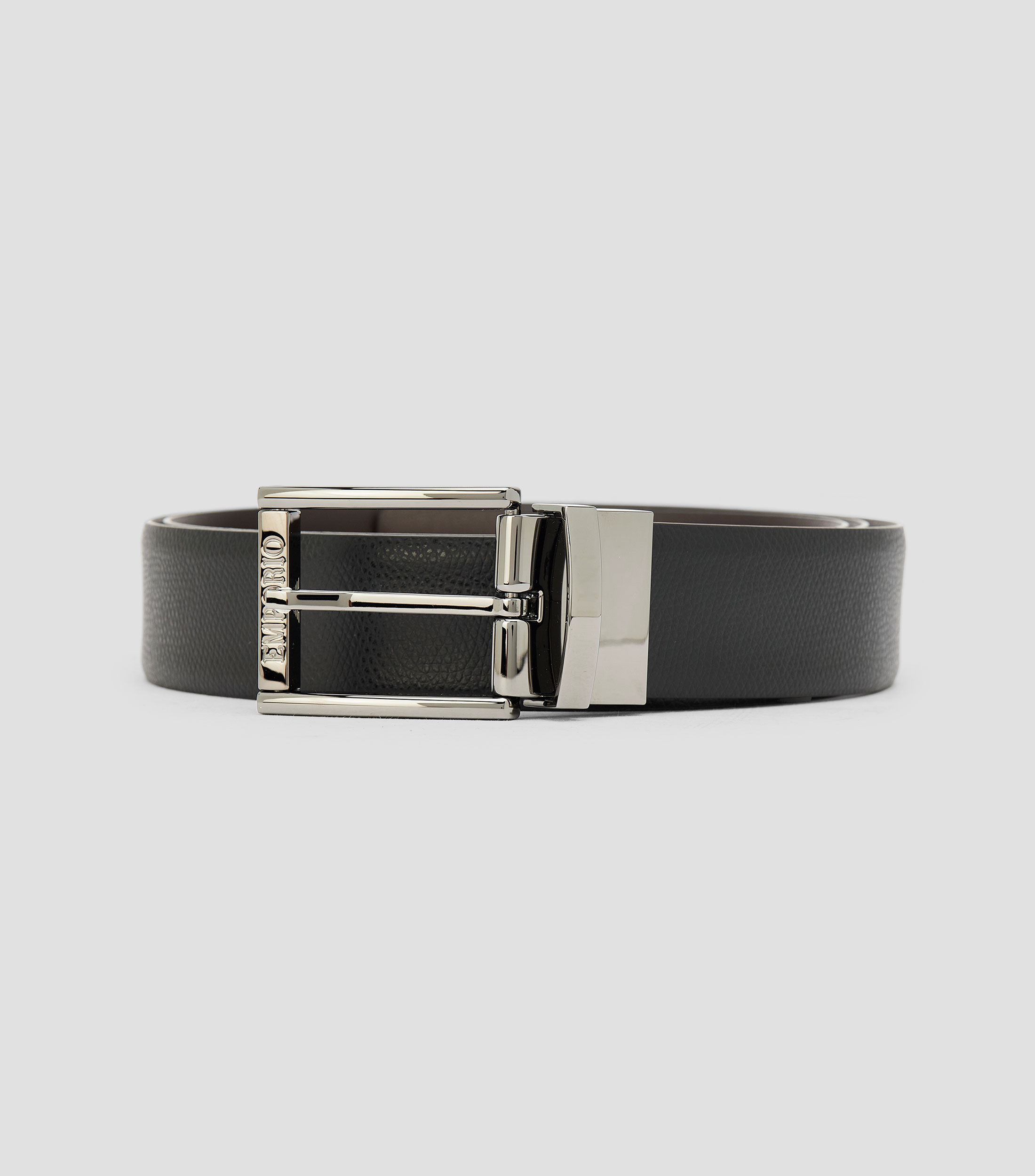 Cinturón reversible en piel casual Hombre