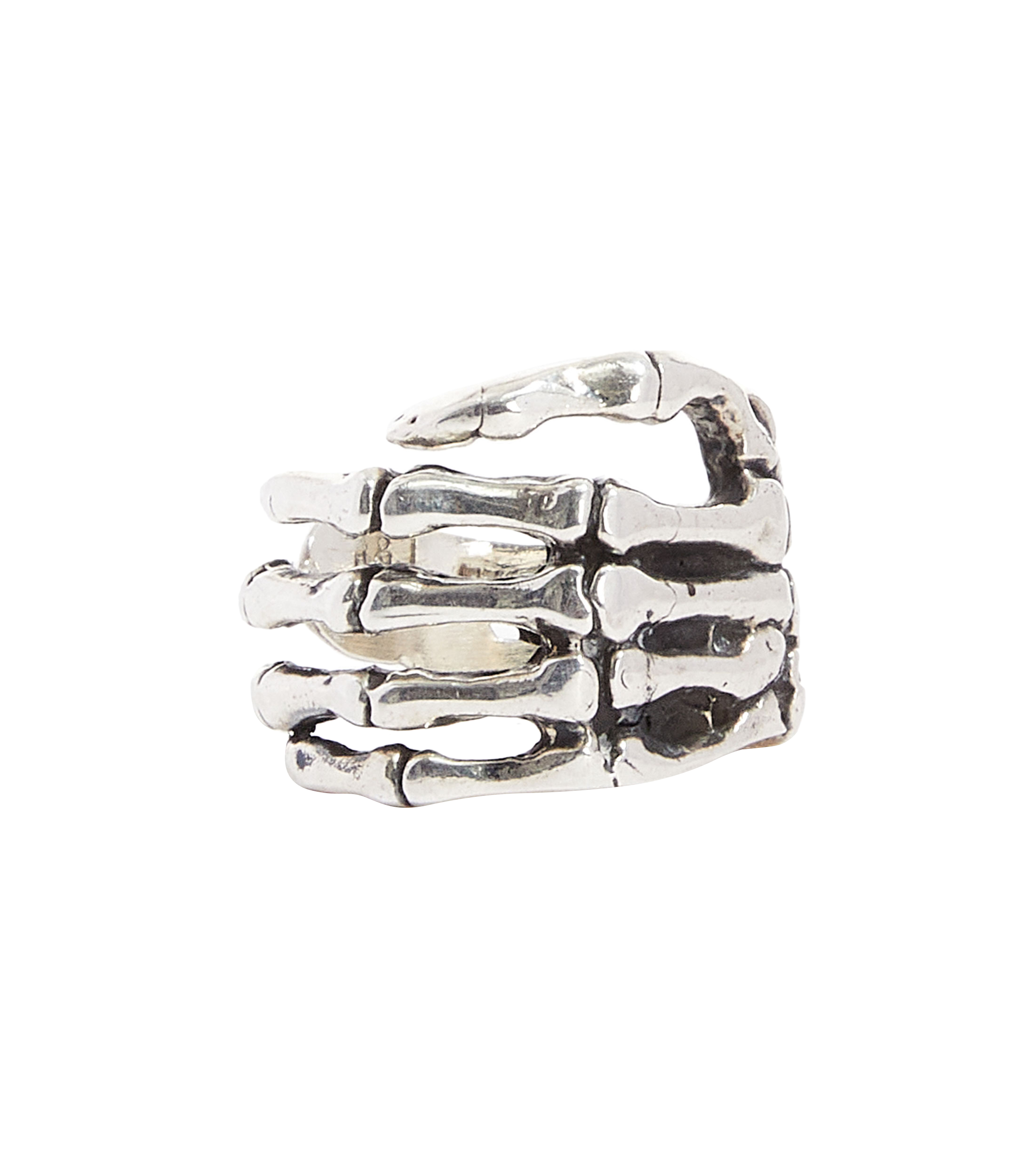 Anillo en plata .925 Skull Hand Hombre