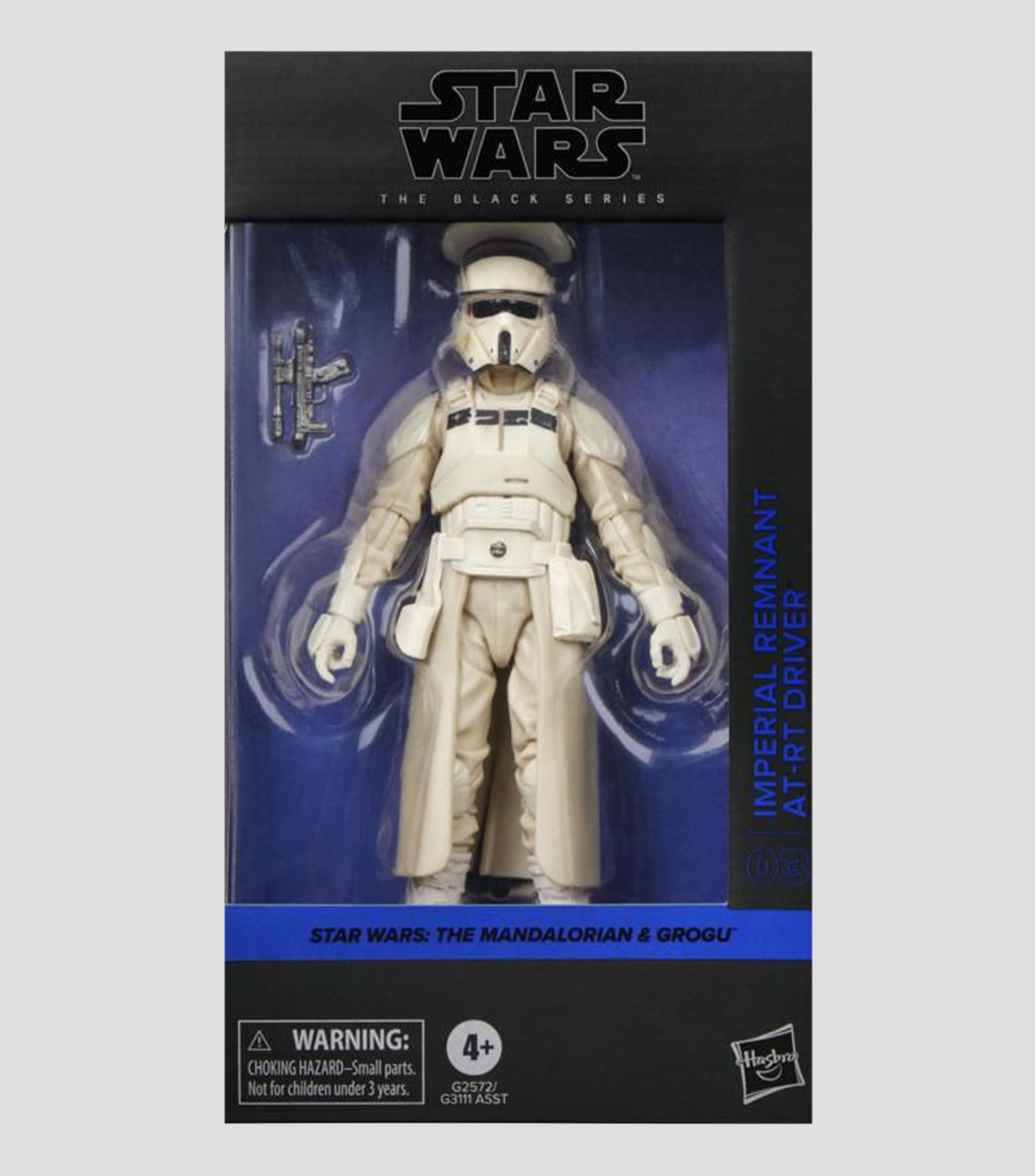 Figura de acción Star Wars Black Series The Mandalorian Grogu Imperial Remnant AT-RT Driver