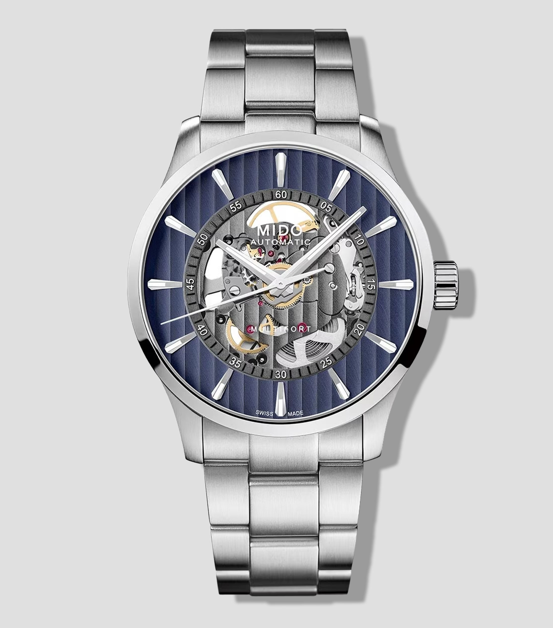 Reloj para Hombre Multifort Skeleton Casual, Plata