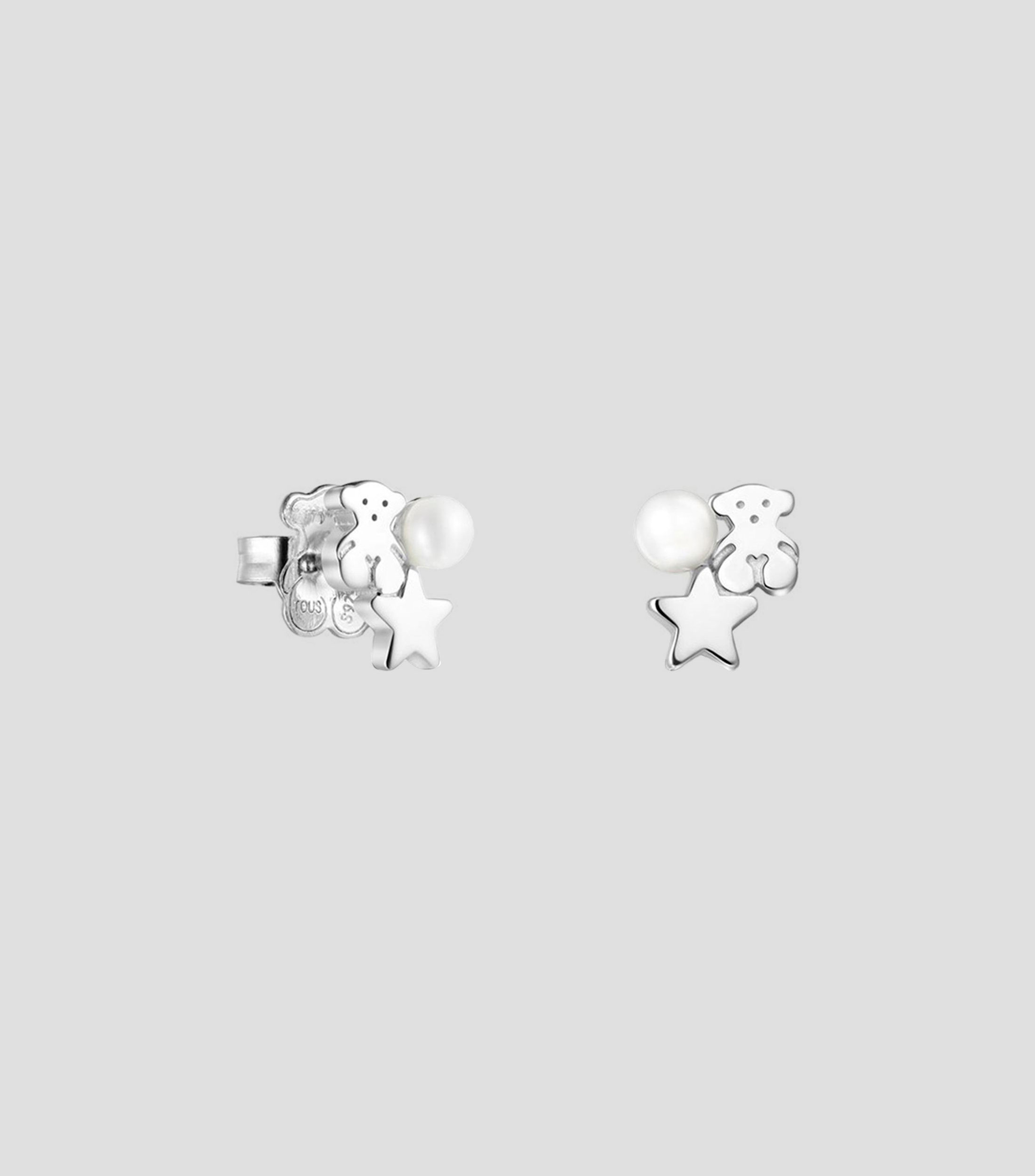 Aretes en plata de primera ley Nocturne Mujer