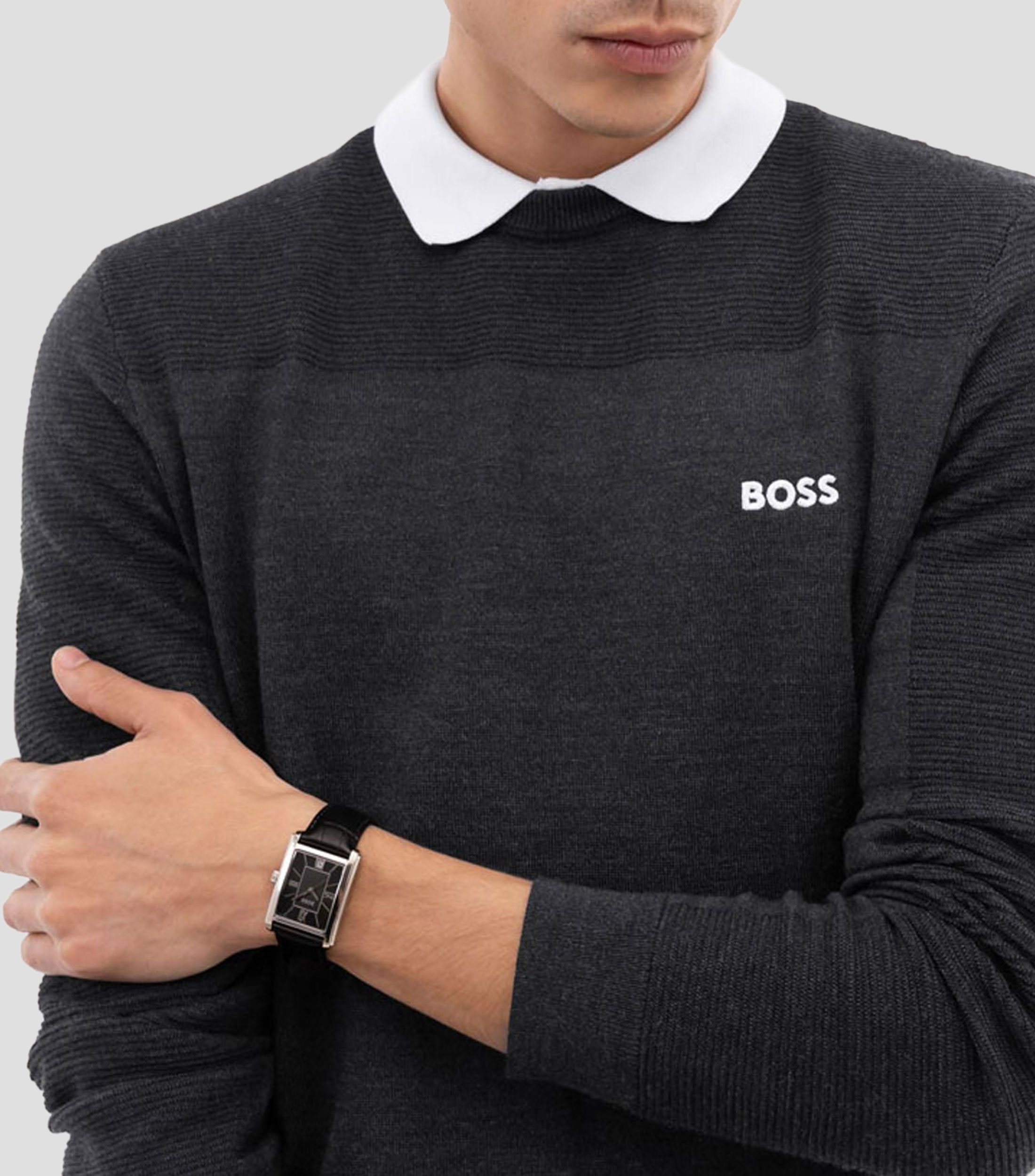 Reloj para Hombre Principle Dress Casual, Plateado, Negro