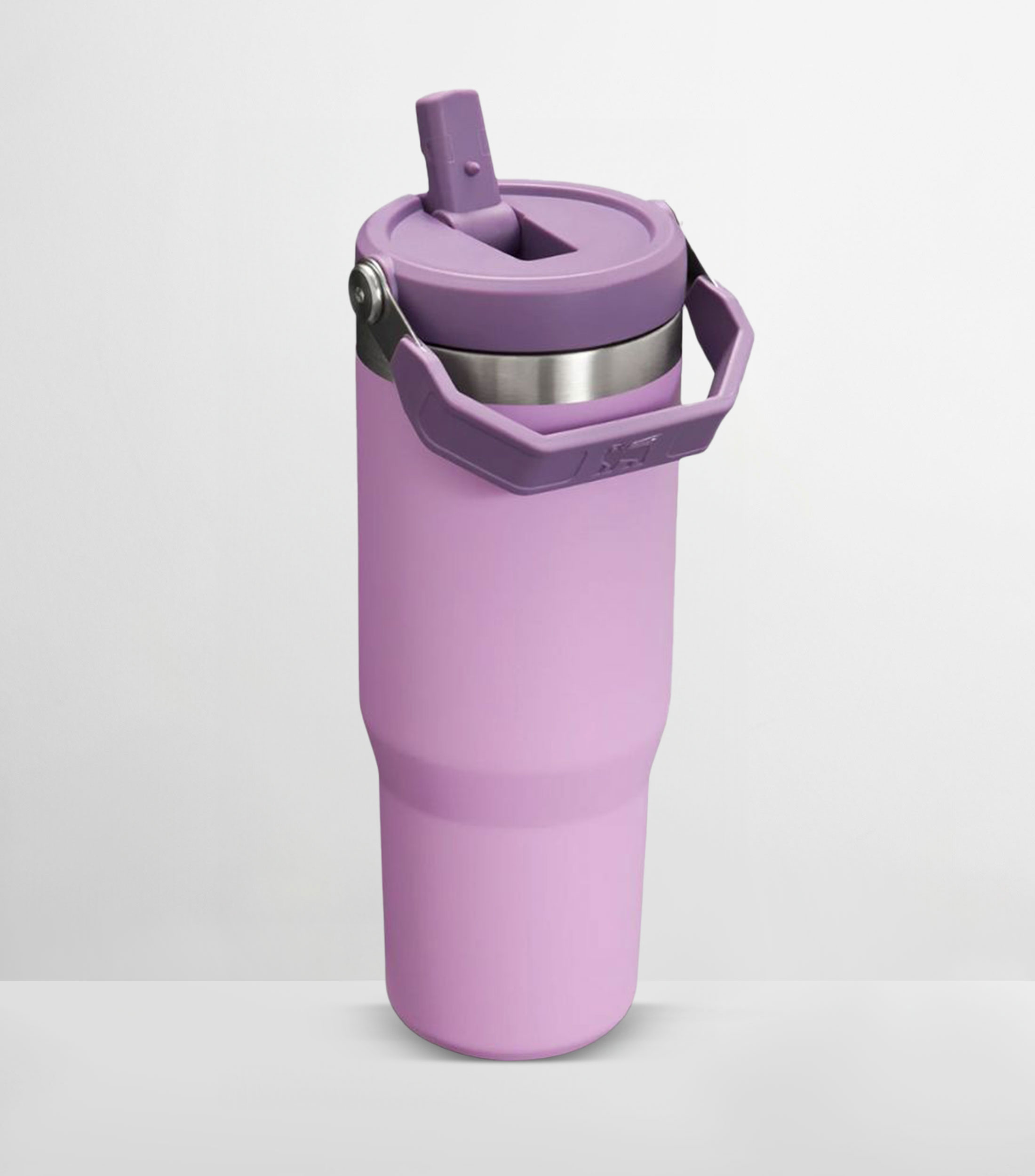 Termo Stanley Flip Straw Lilac en acero inoxidable con popote, 887 ml